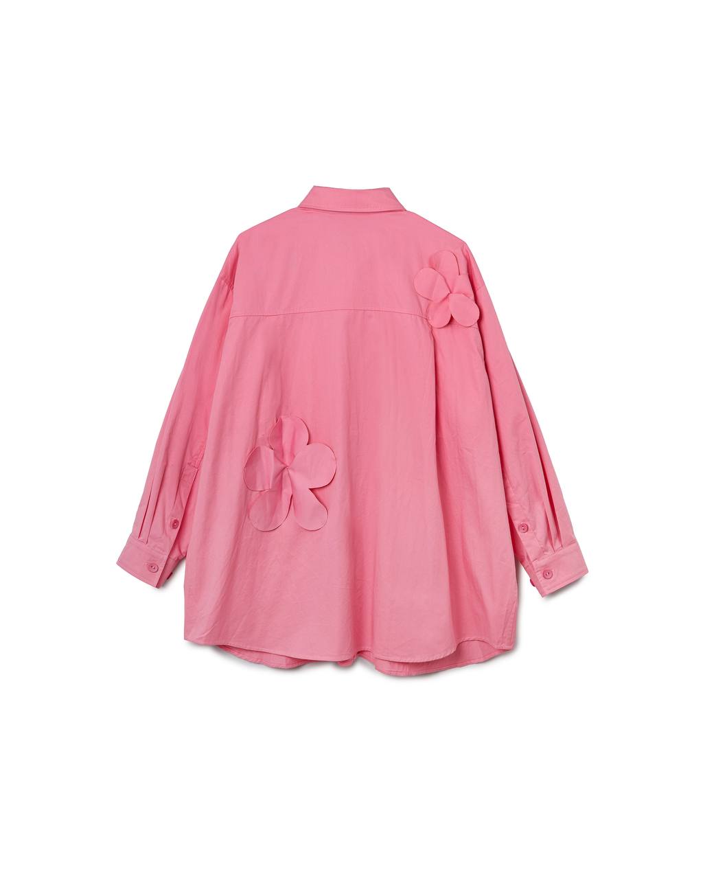 Oversized Floral Patch Shirt