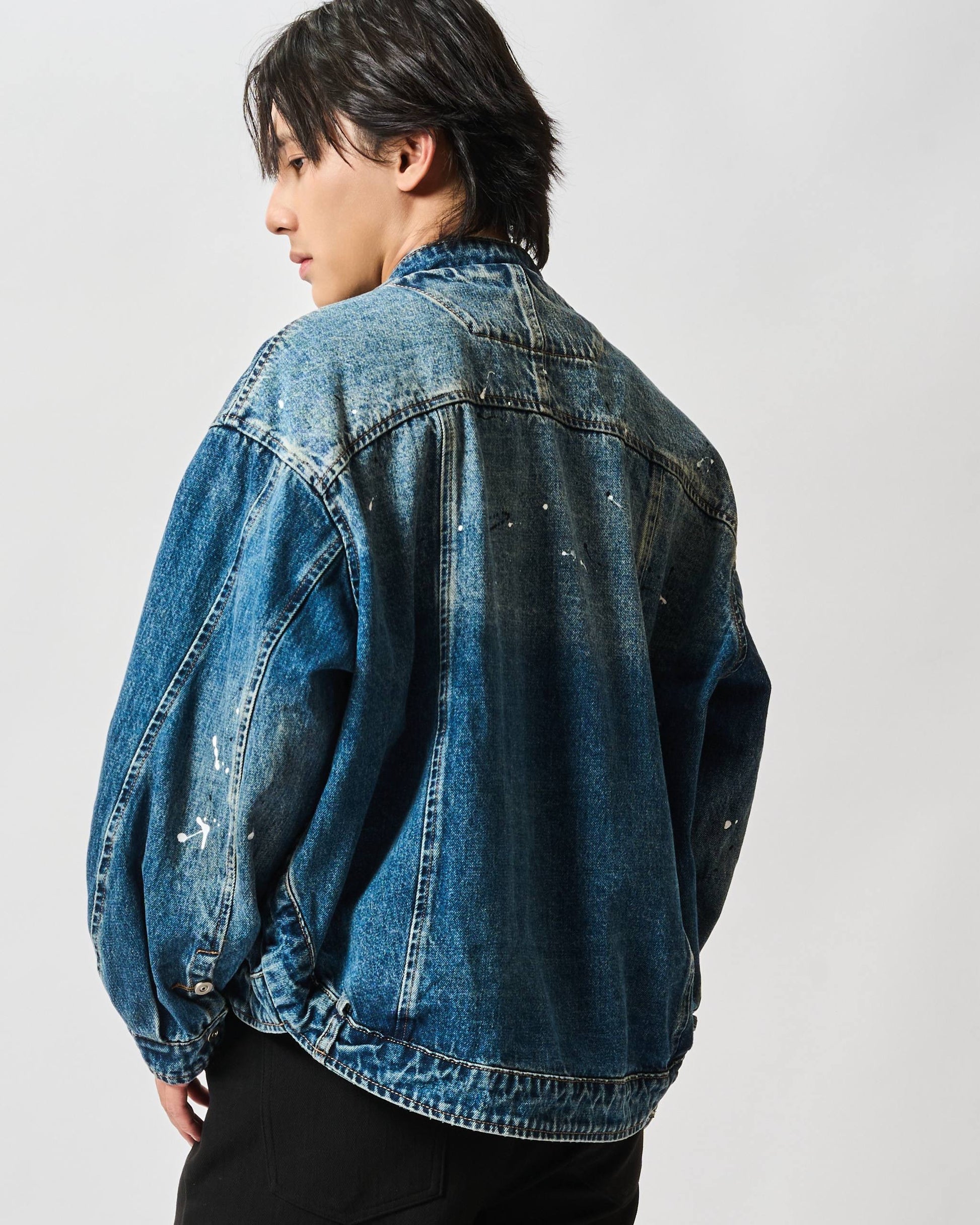 Relaxed Wash Bomber Jacket