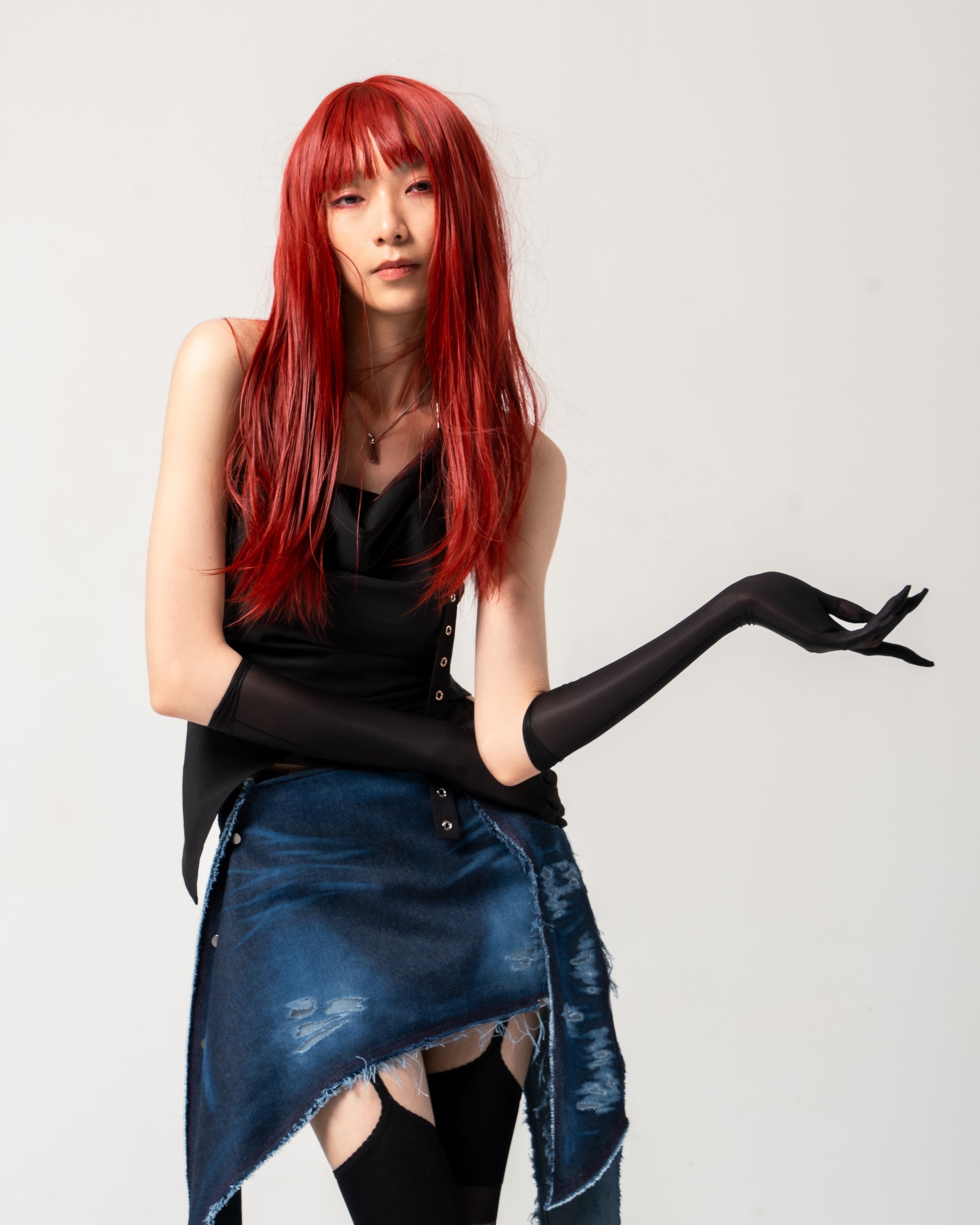 N E O CH.1 Punk Irregular Top