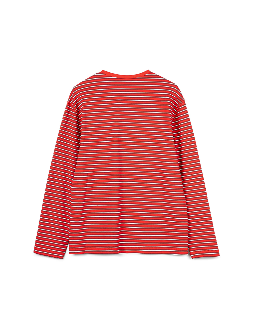 Clean-Cut Striped Henley Shirt