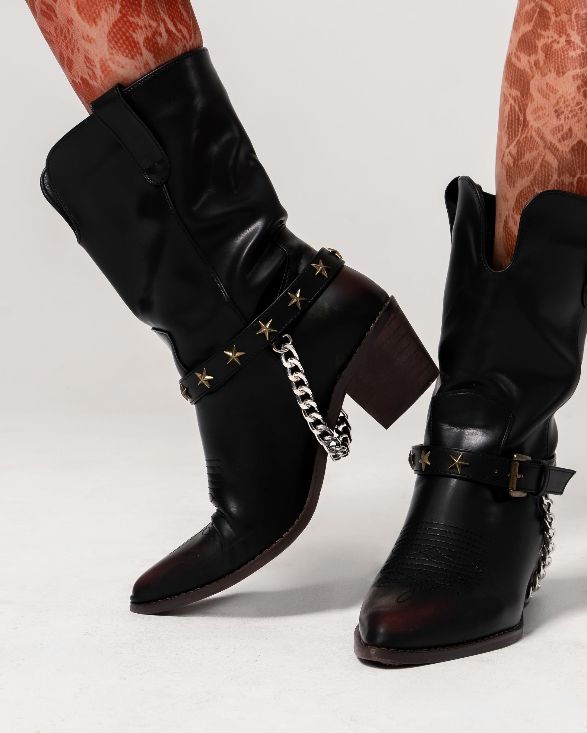 Starstruck Chain Cowboy Boots