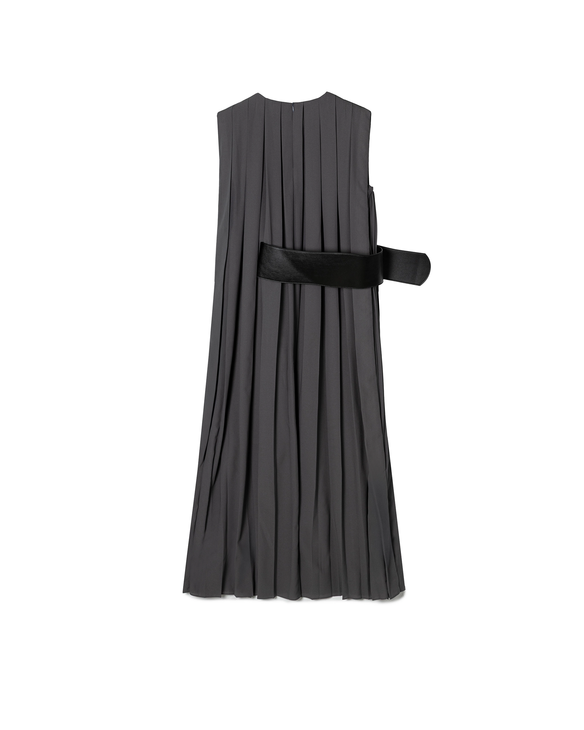 Belted Pleated Dress