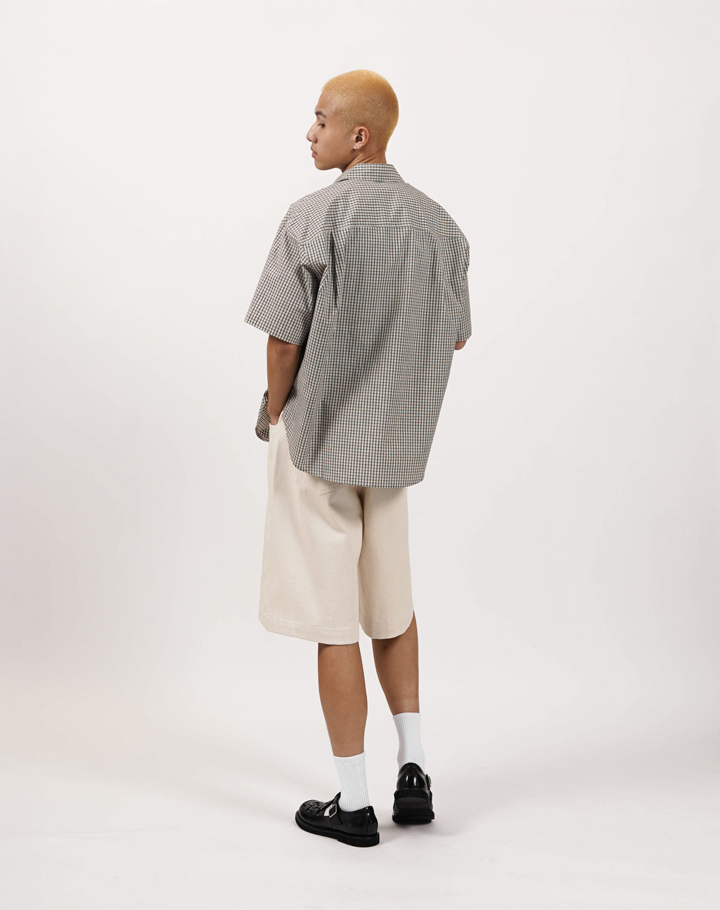 Bermuda Shorts with Buckle Belt