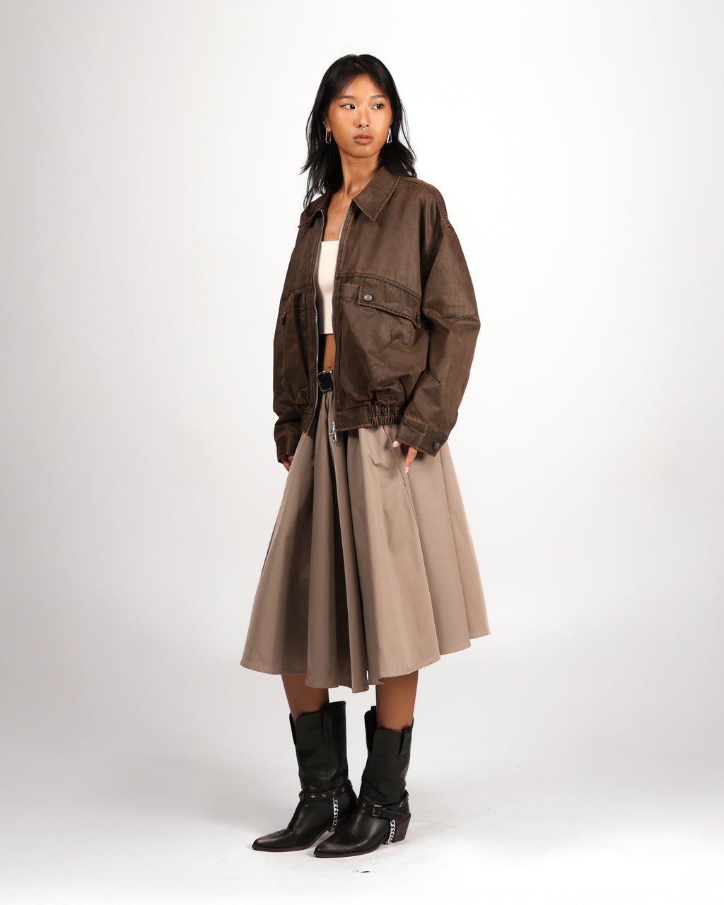 Vintage Utility Cinched Jacket