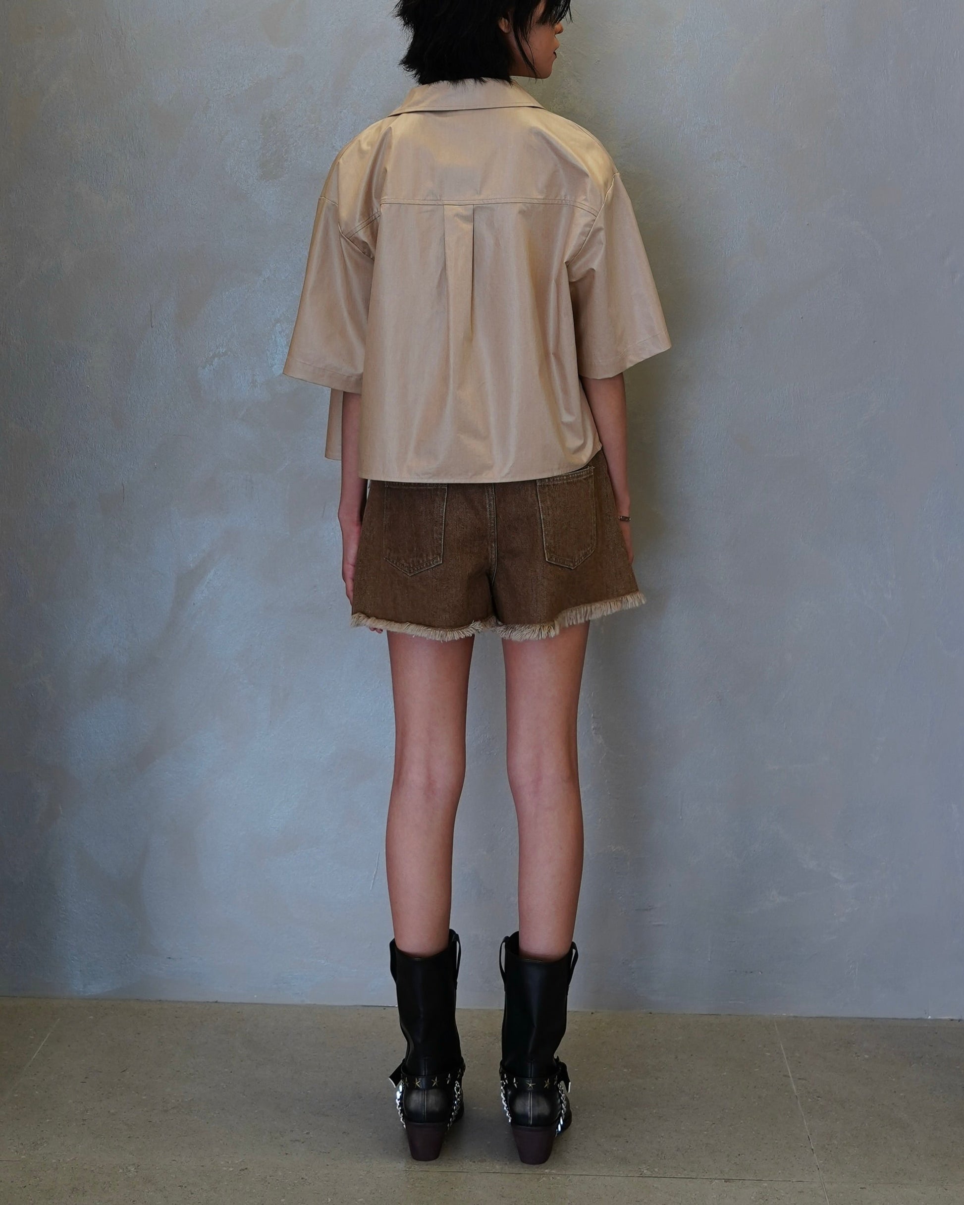 Desert Frayed Denim Shorts