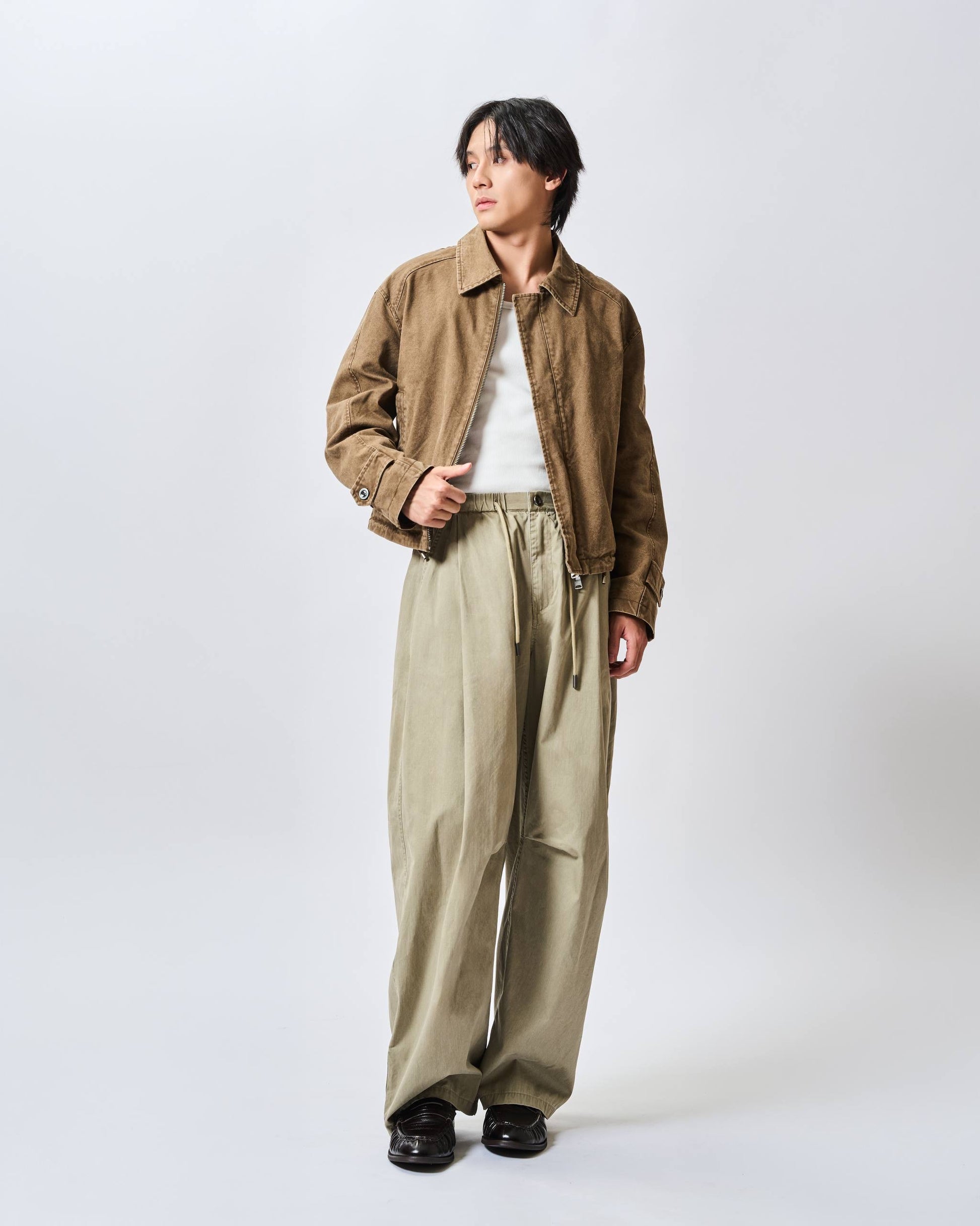 Washed Twill Workwear Jacket