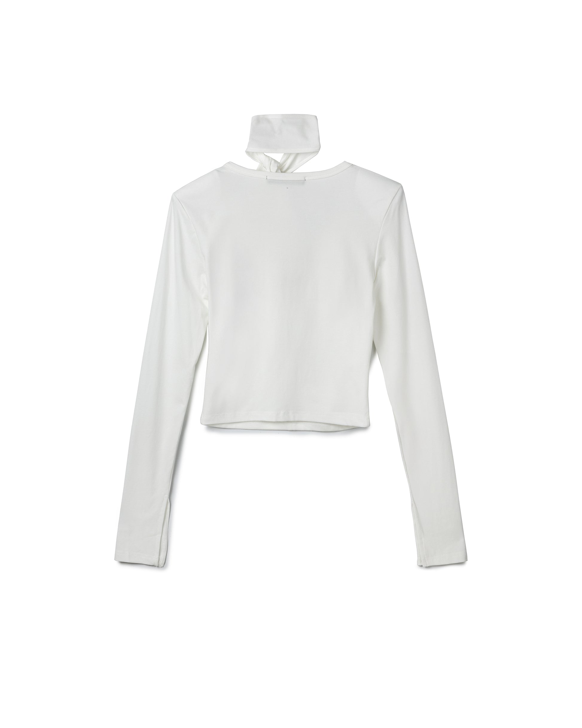 Sculptural Ruched V-Neck Top