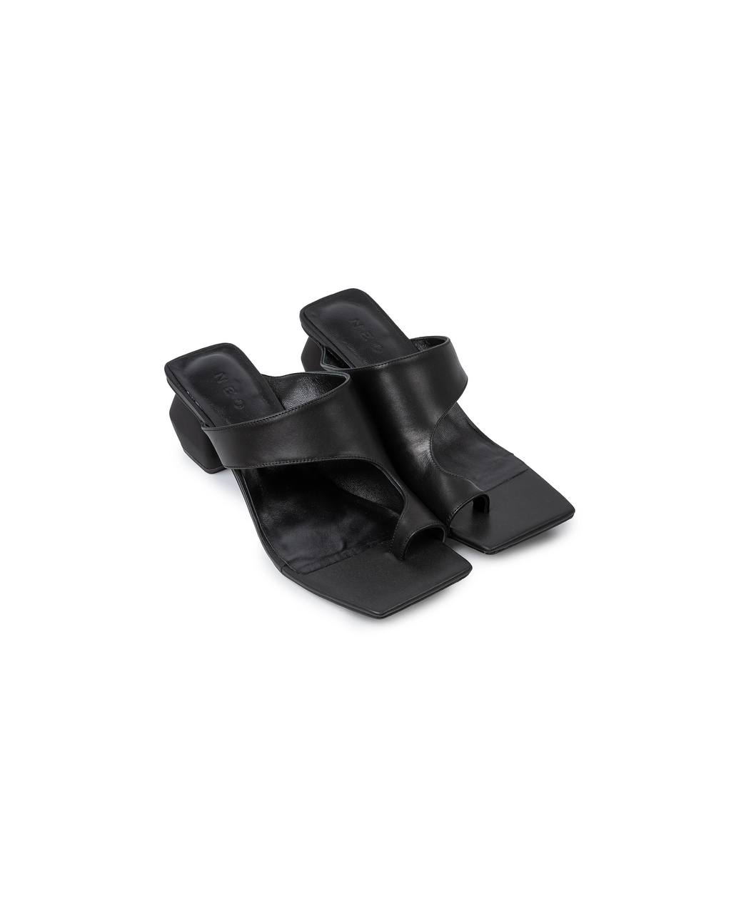 Square Toe Cut-Out Heels