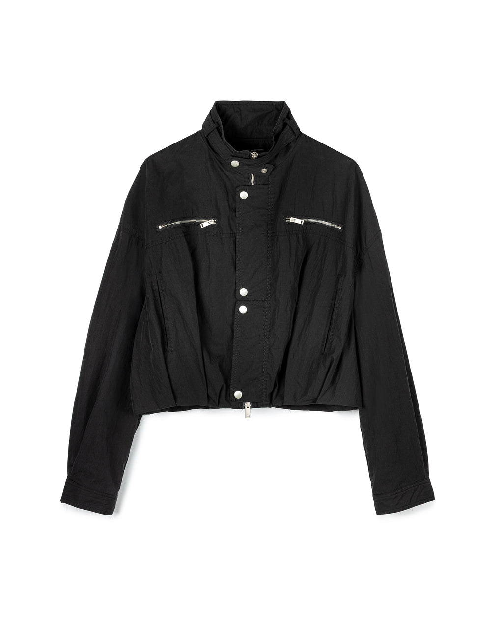Utility Zip-Detail Nylon Jacket