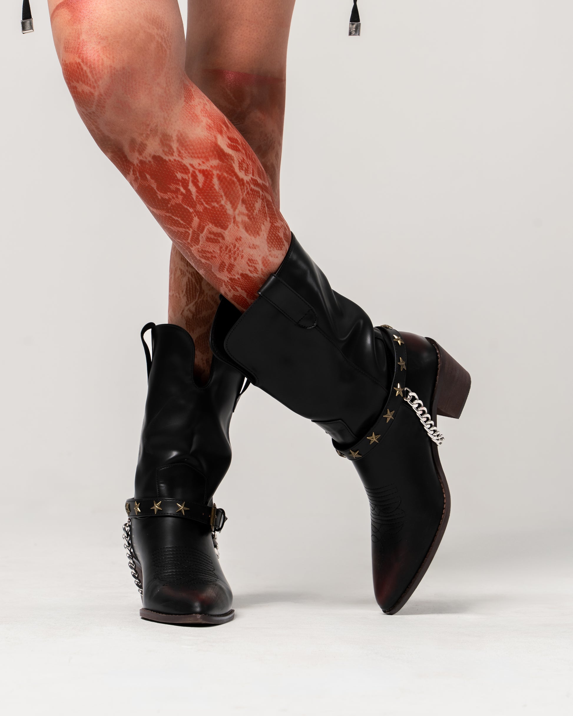 Starstruck Chain Cowboy Boots