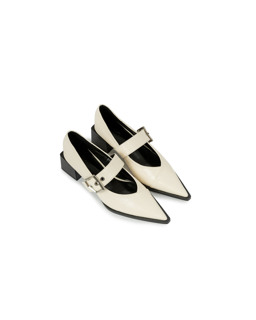 Pointed Toe Buckle Heels