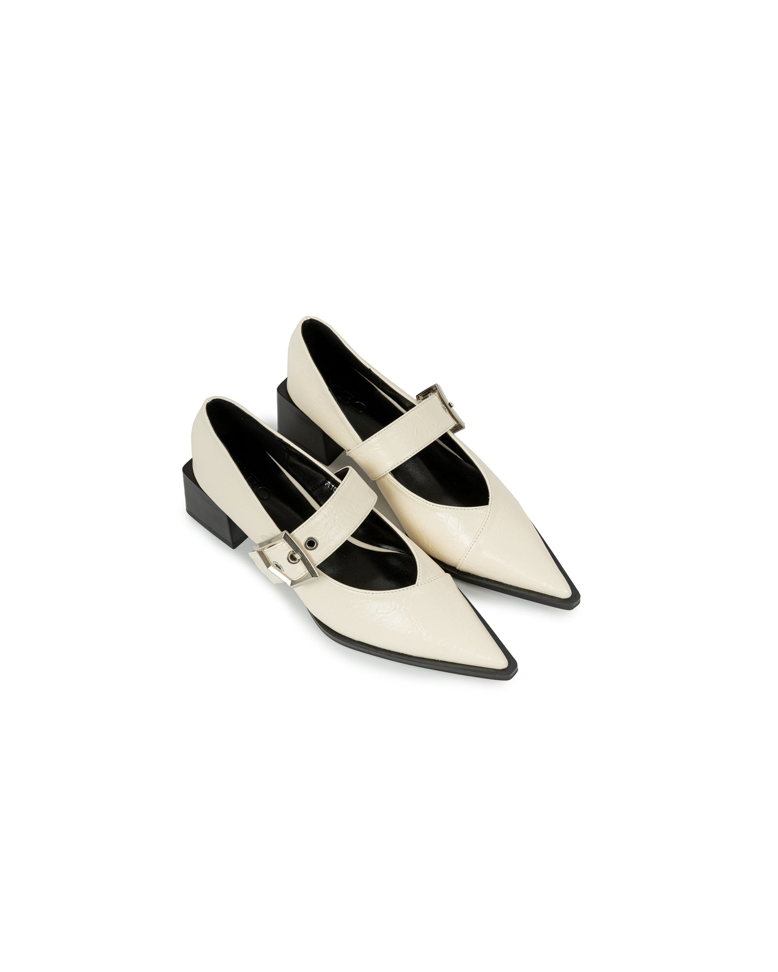 Pointed Toe Buckle Heels