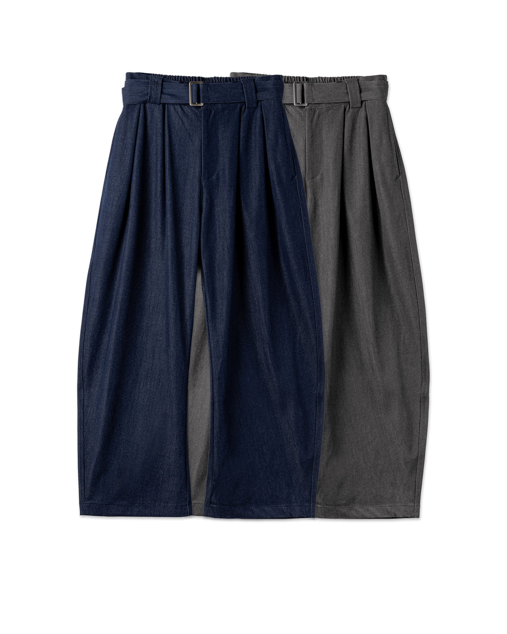 Tailored Belted Wide-Leg Trousers