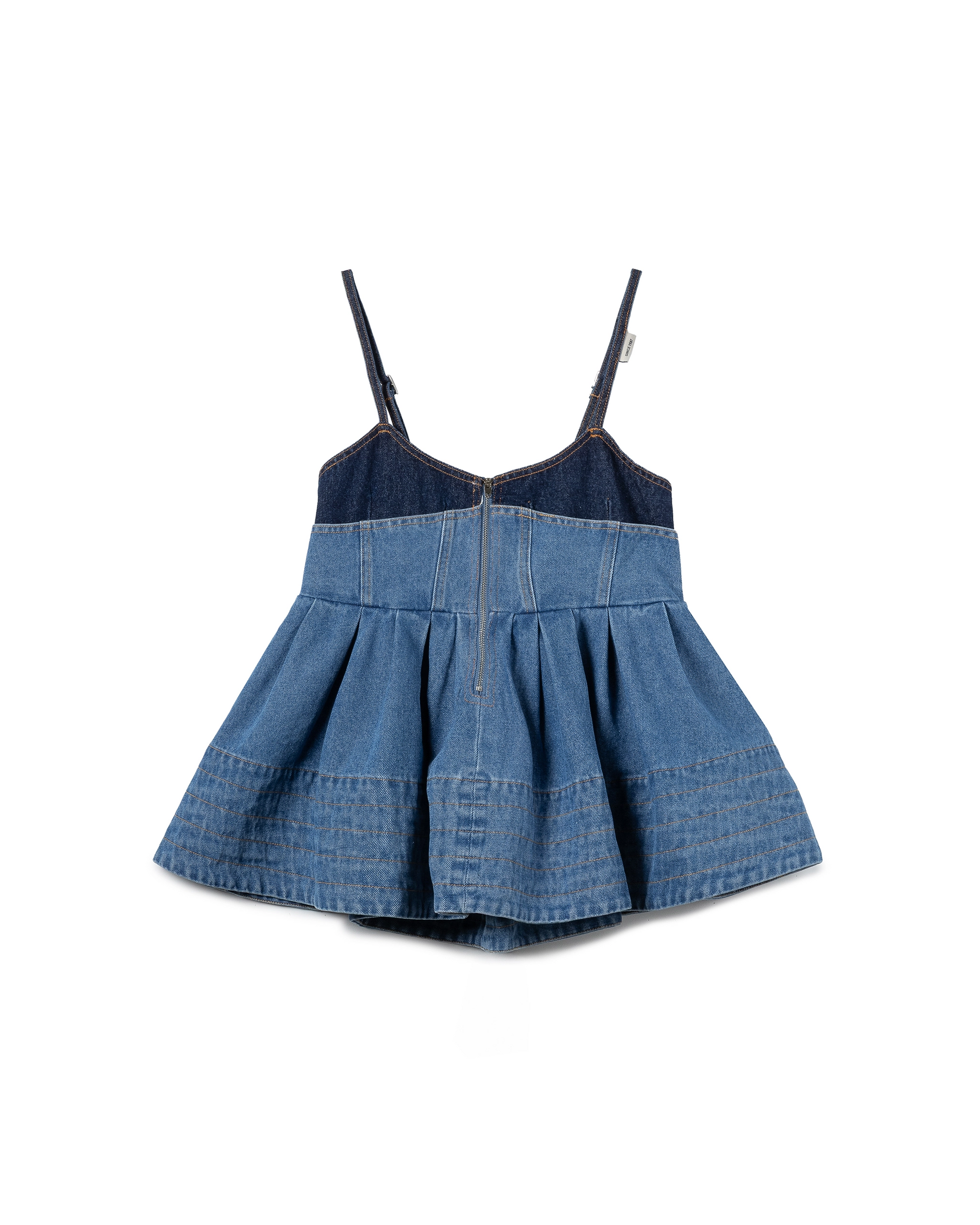 Split Denim Cami Top