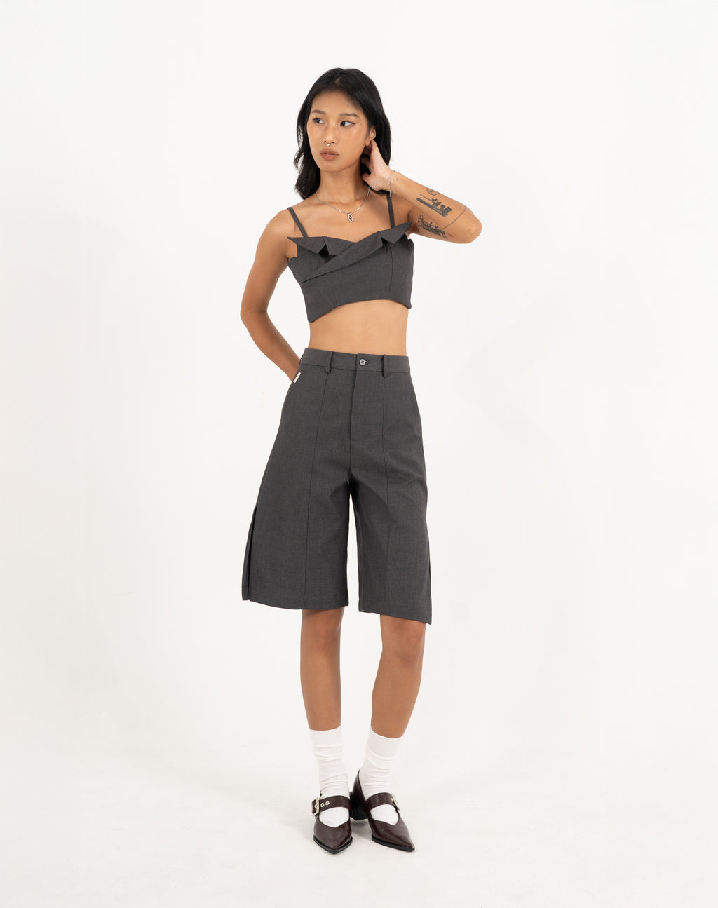 N E O CH.1 Suit Crop Tube Top