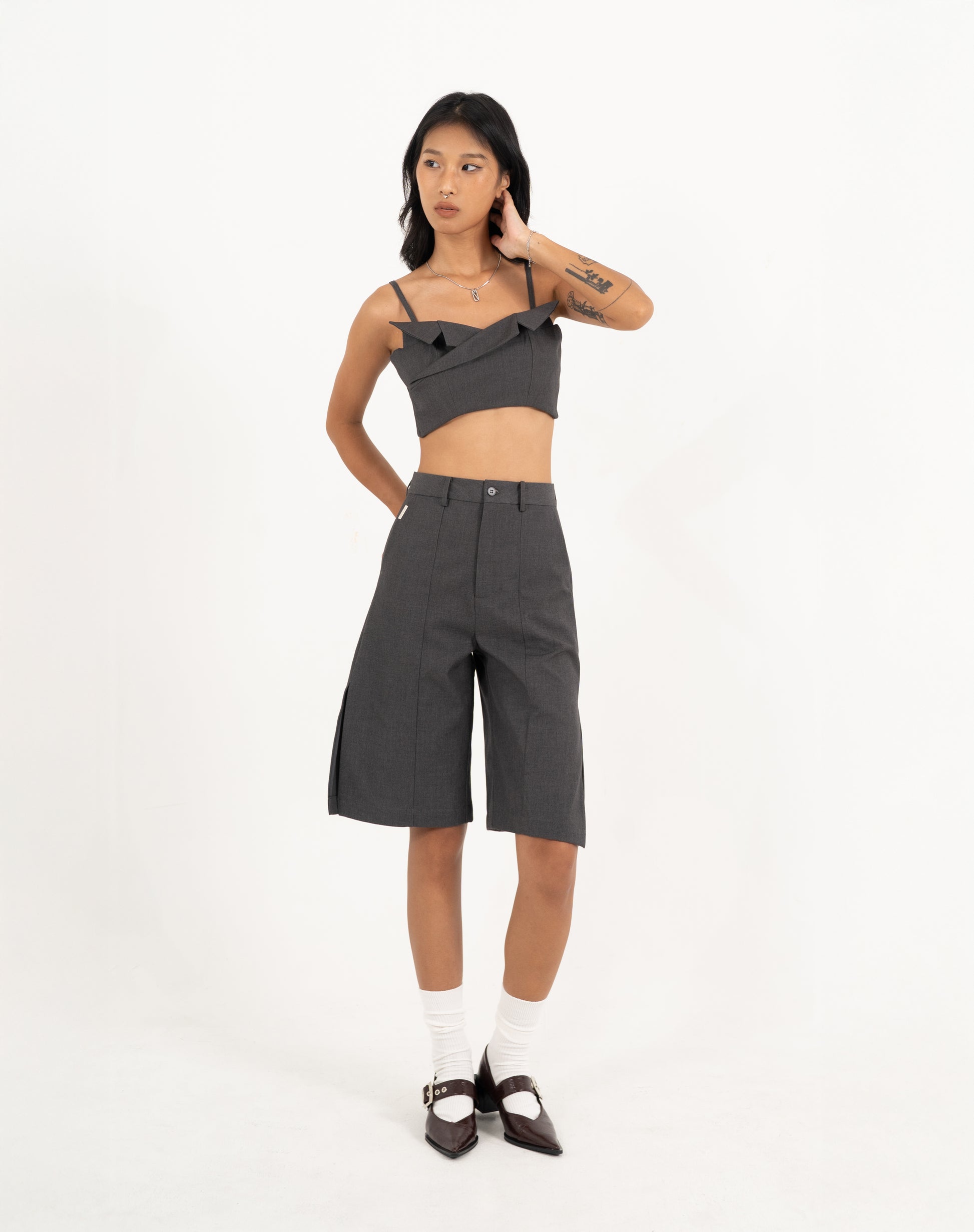 N E O CH.1 Suit Crop Tube Top