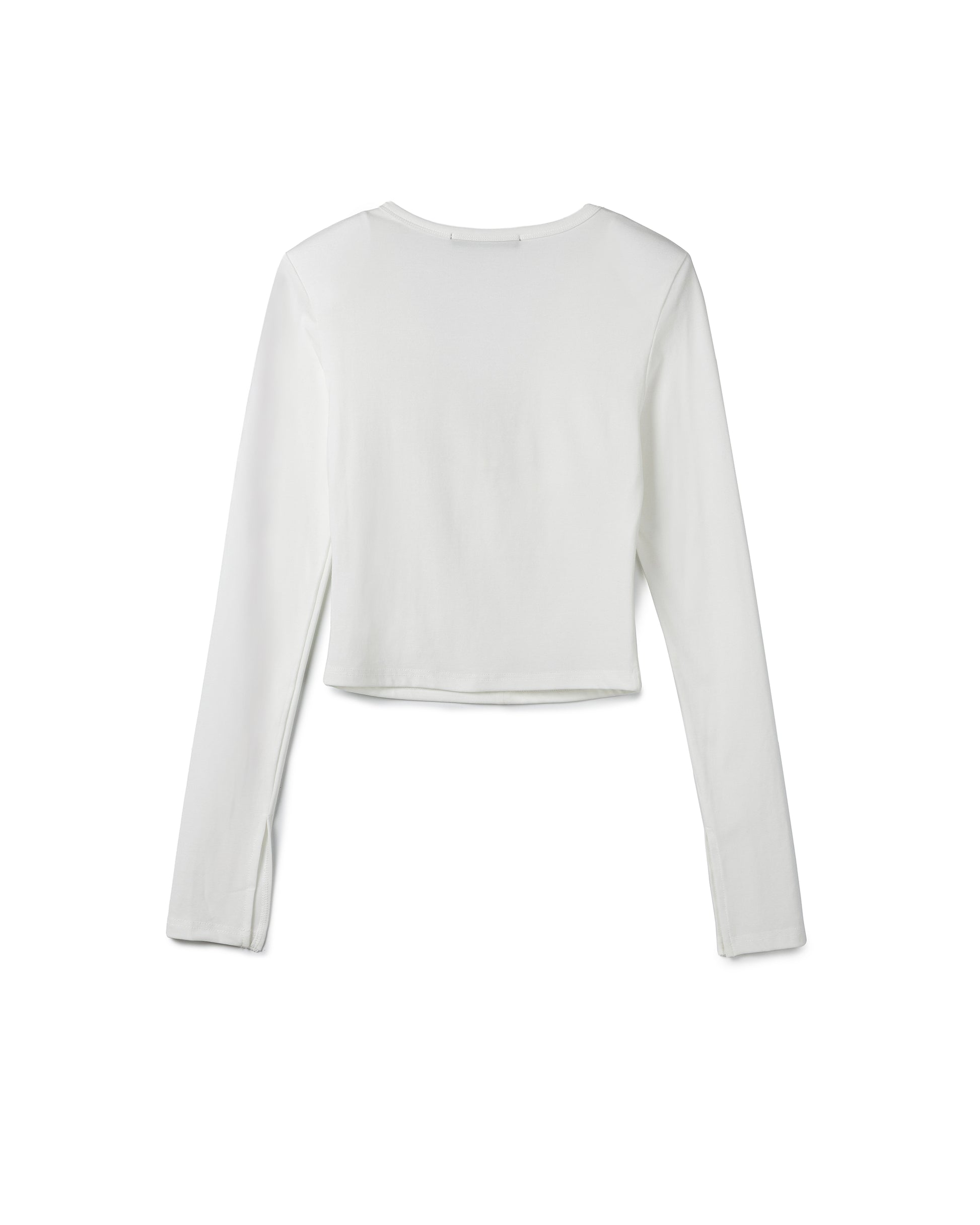 Sculptural Ruched V-Neck Top