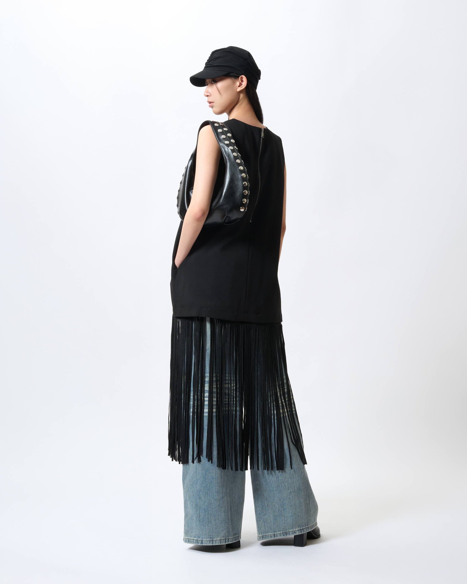 Fringe Sleeveless Dress