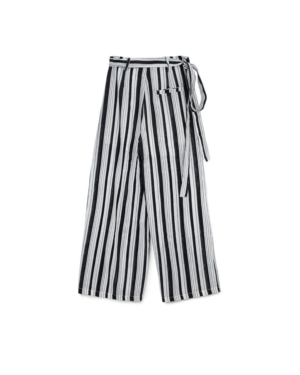 Striped Wrap Palazzo Pants
