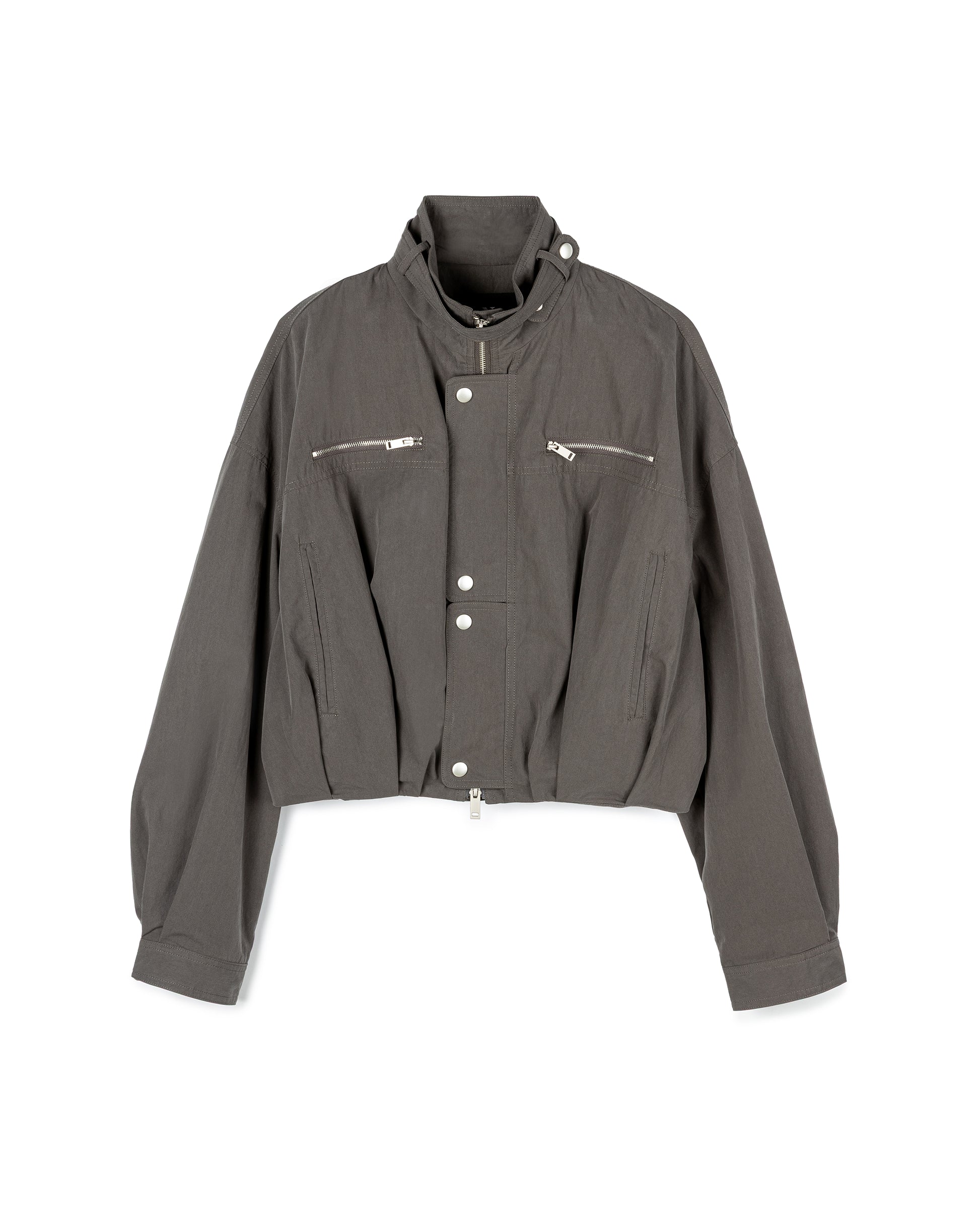 Utility Zip-Detail Nylon Jacket