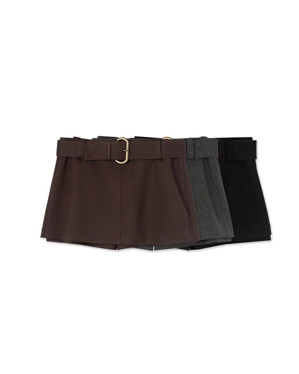 Tailored Belted Mini Shorts