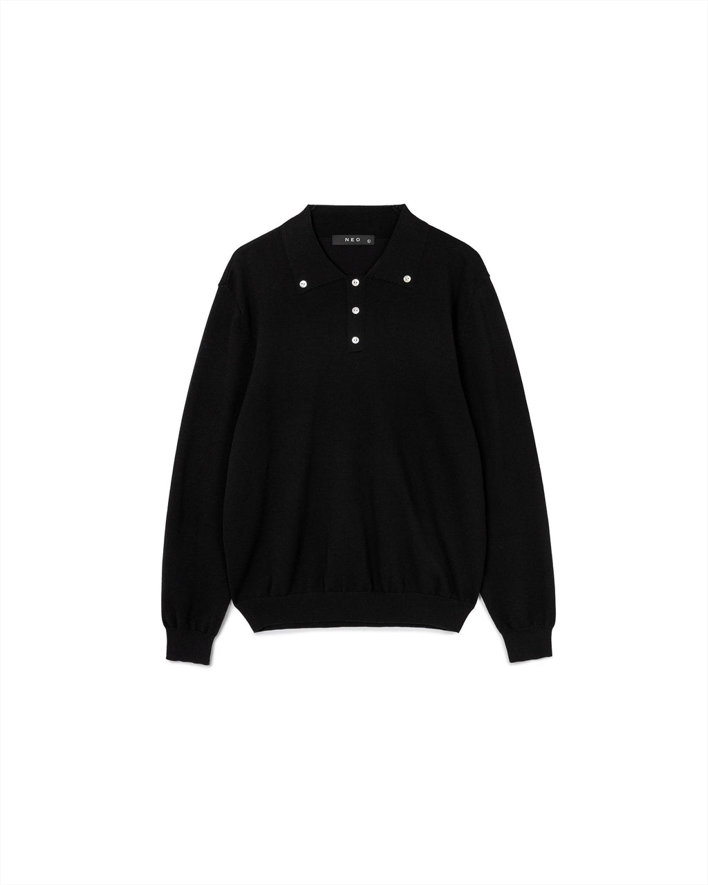 Knit Button Polo Sweater