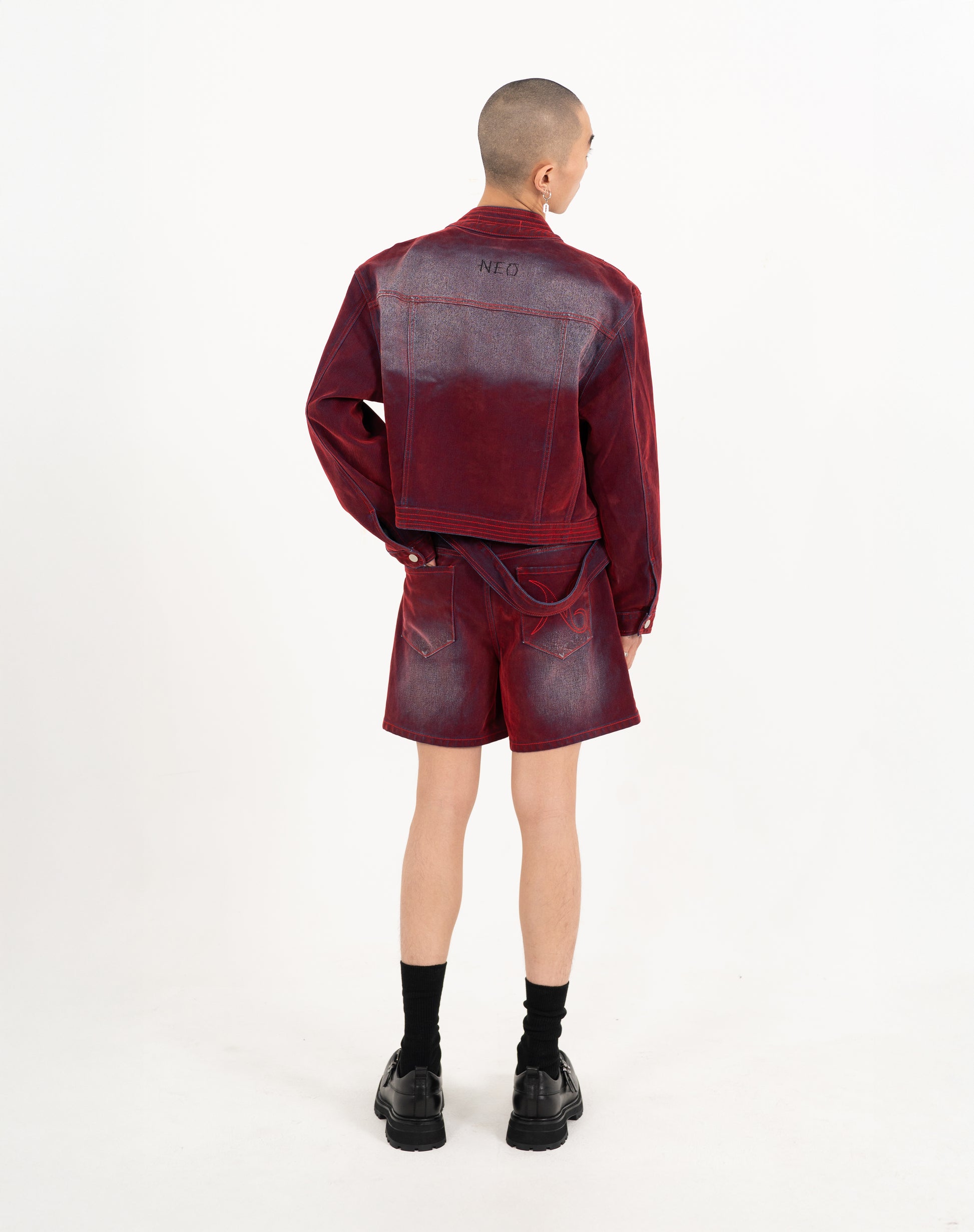 N E O CH.2 Faded Wrinkle Jorts