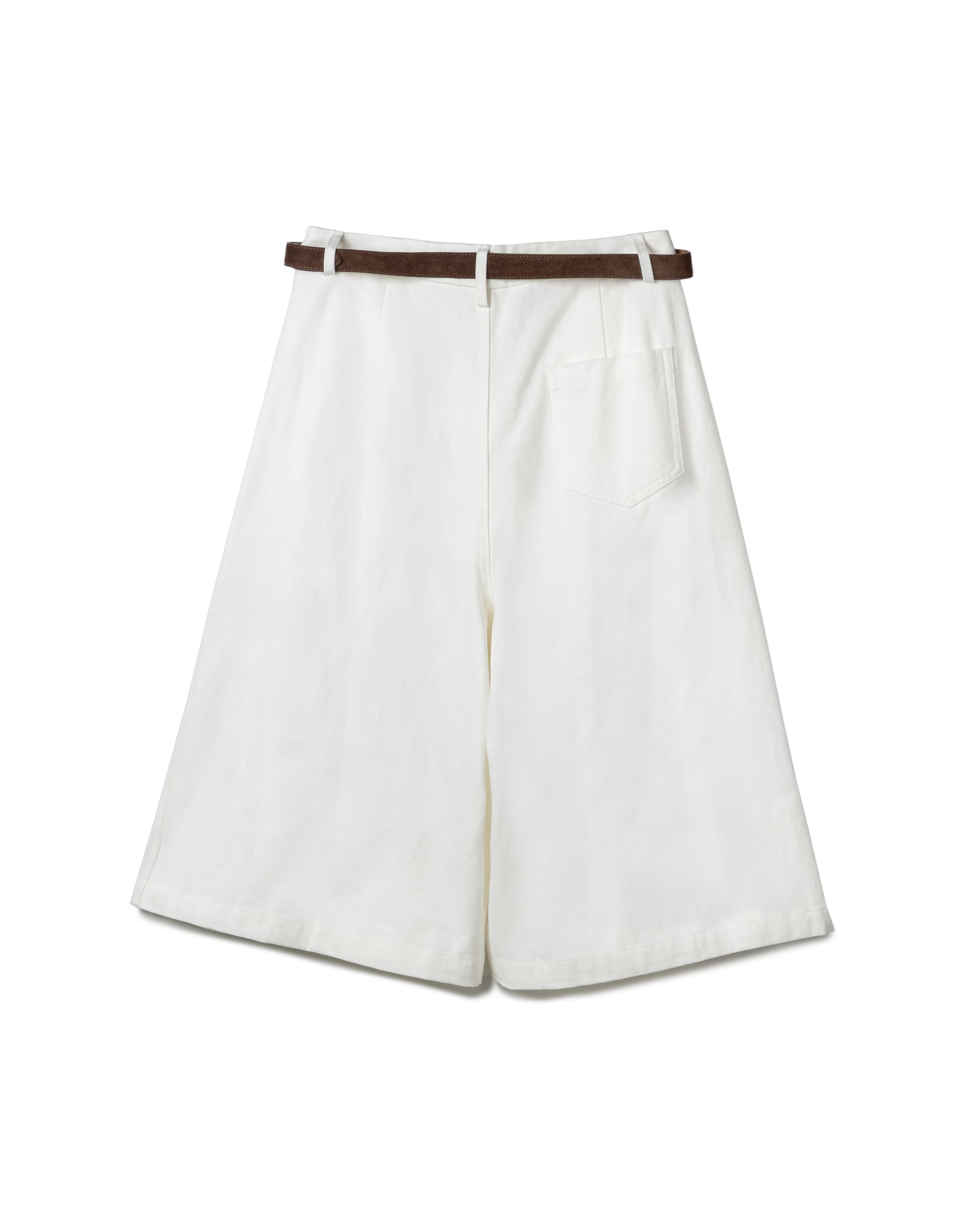 Refined Pleated Cotton Culottes