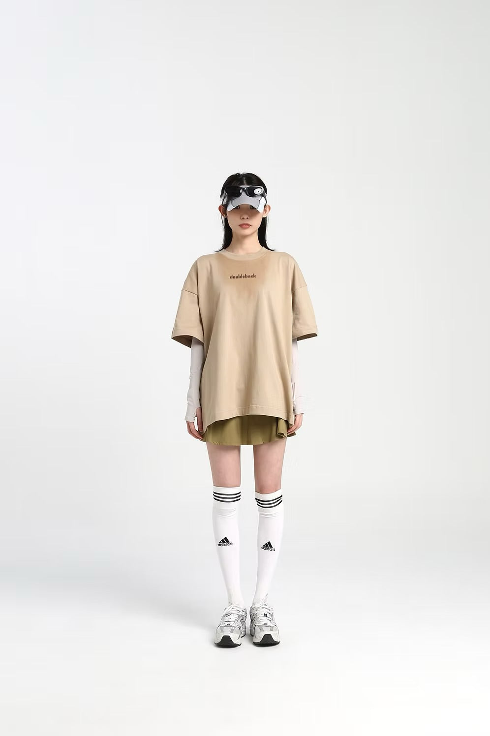 DOUBLE BACK Sweat Brown Oversize