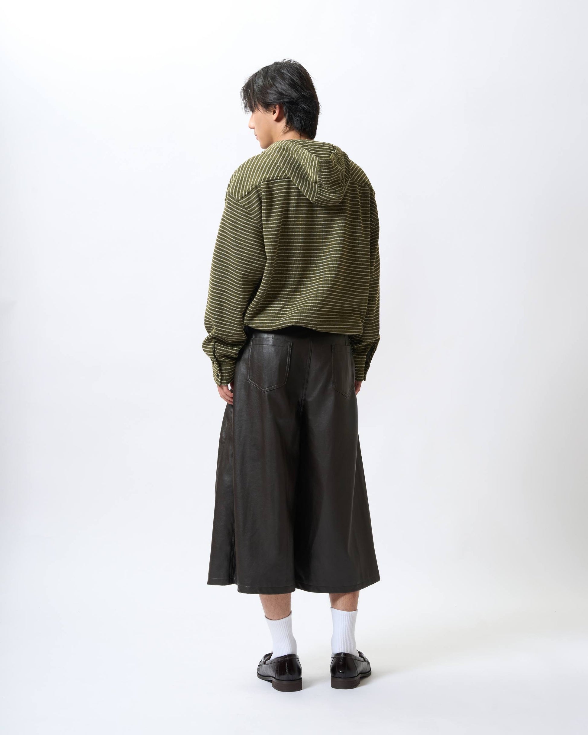 Textured Micro-Stripe Hoodie