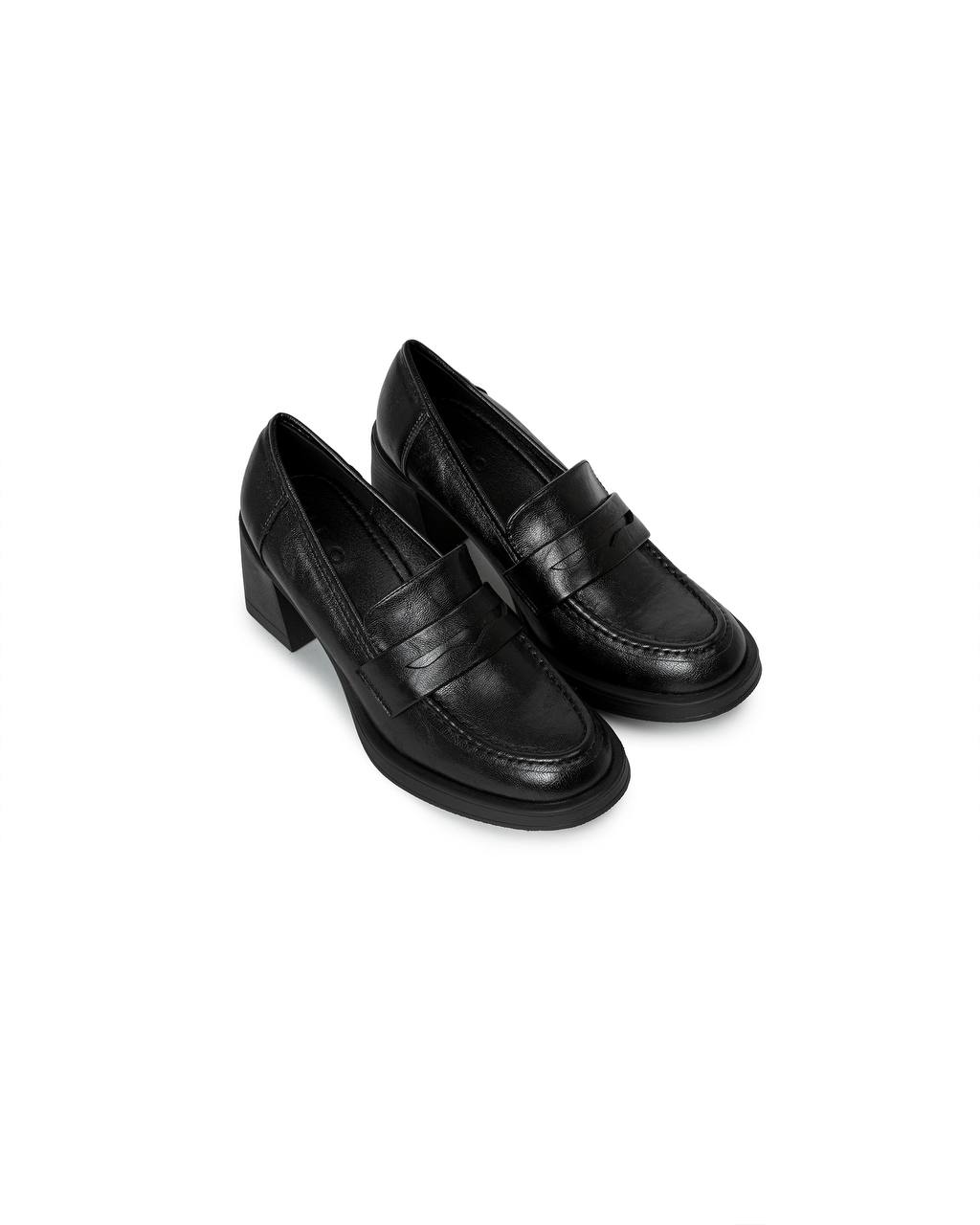 Block Heel Loafers