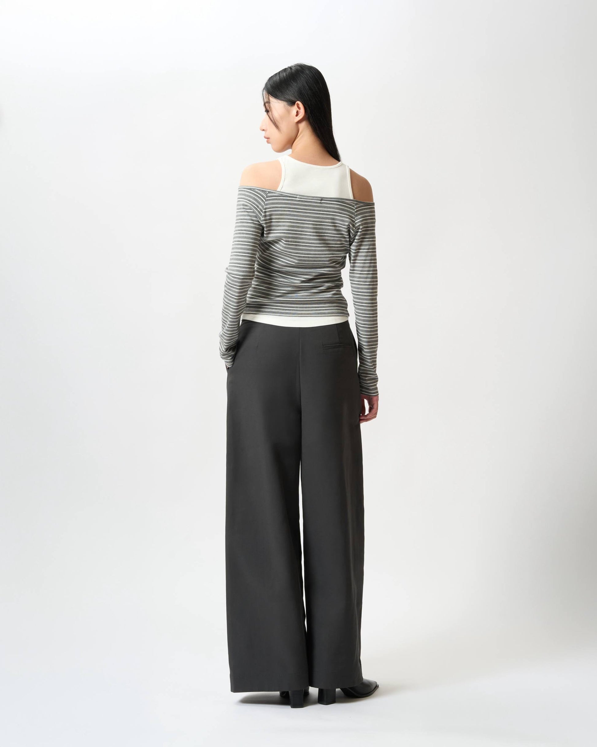 Tailored D Ring Panel Wrap Pants