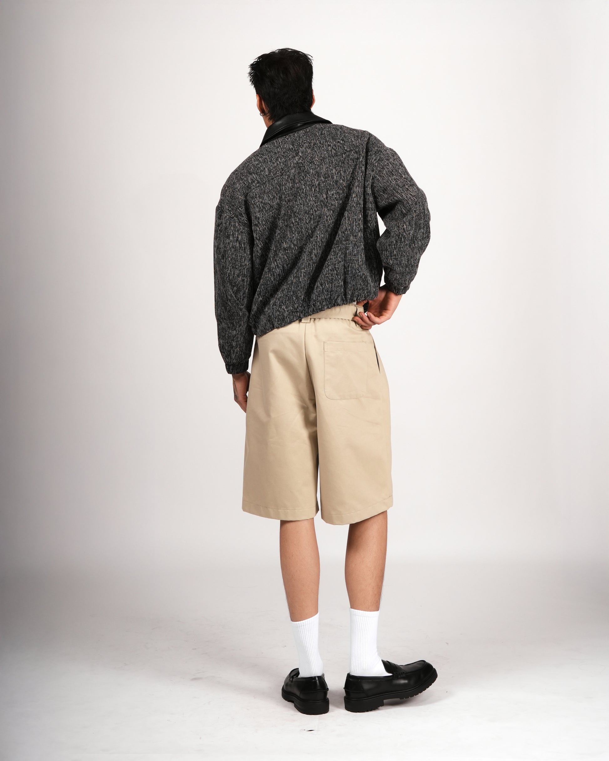 Box Pleat Wide Shorts