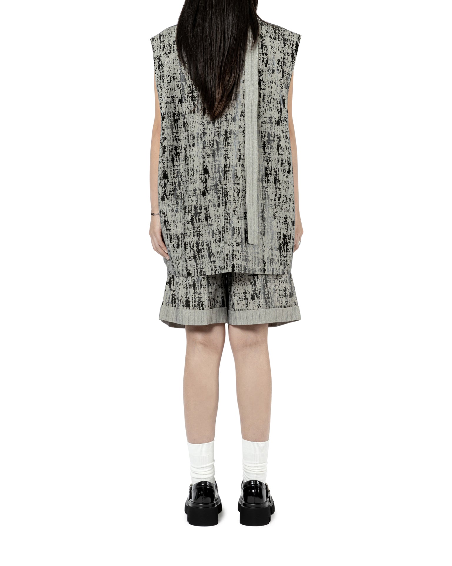 Textured A-line Shorts