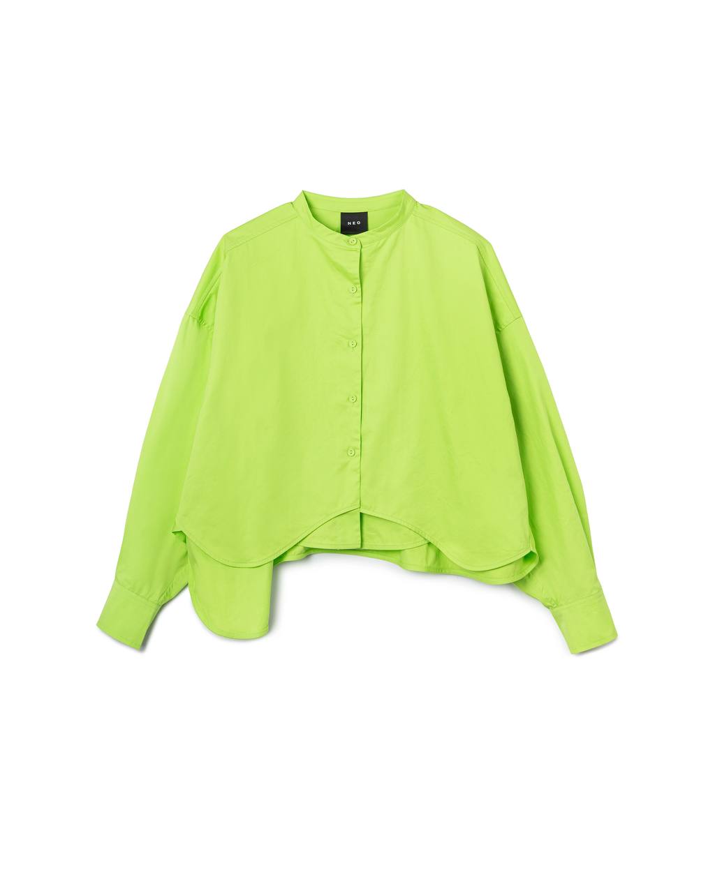 Layered Curve Hem Shirt