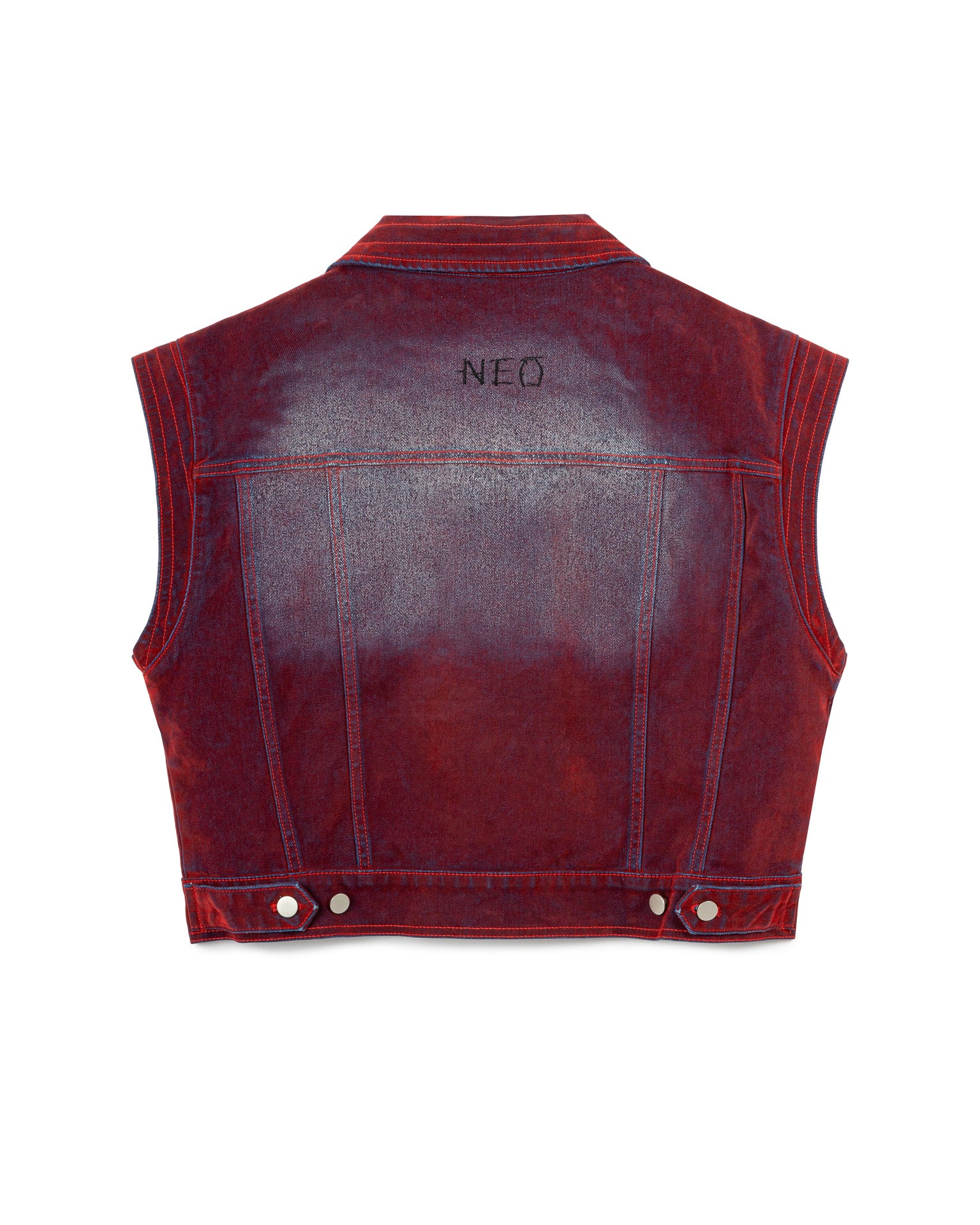 N E O CH.2 Faded Wrinkle Sleeveless Outerwear