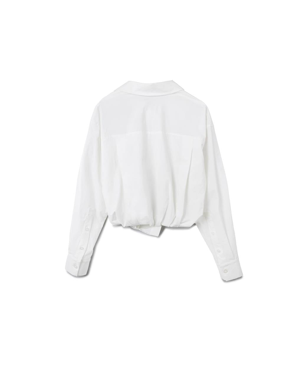 Waist-Shape Cropped Shirt