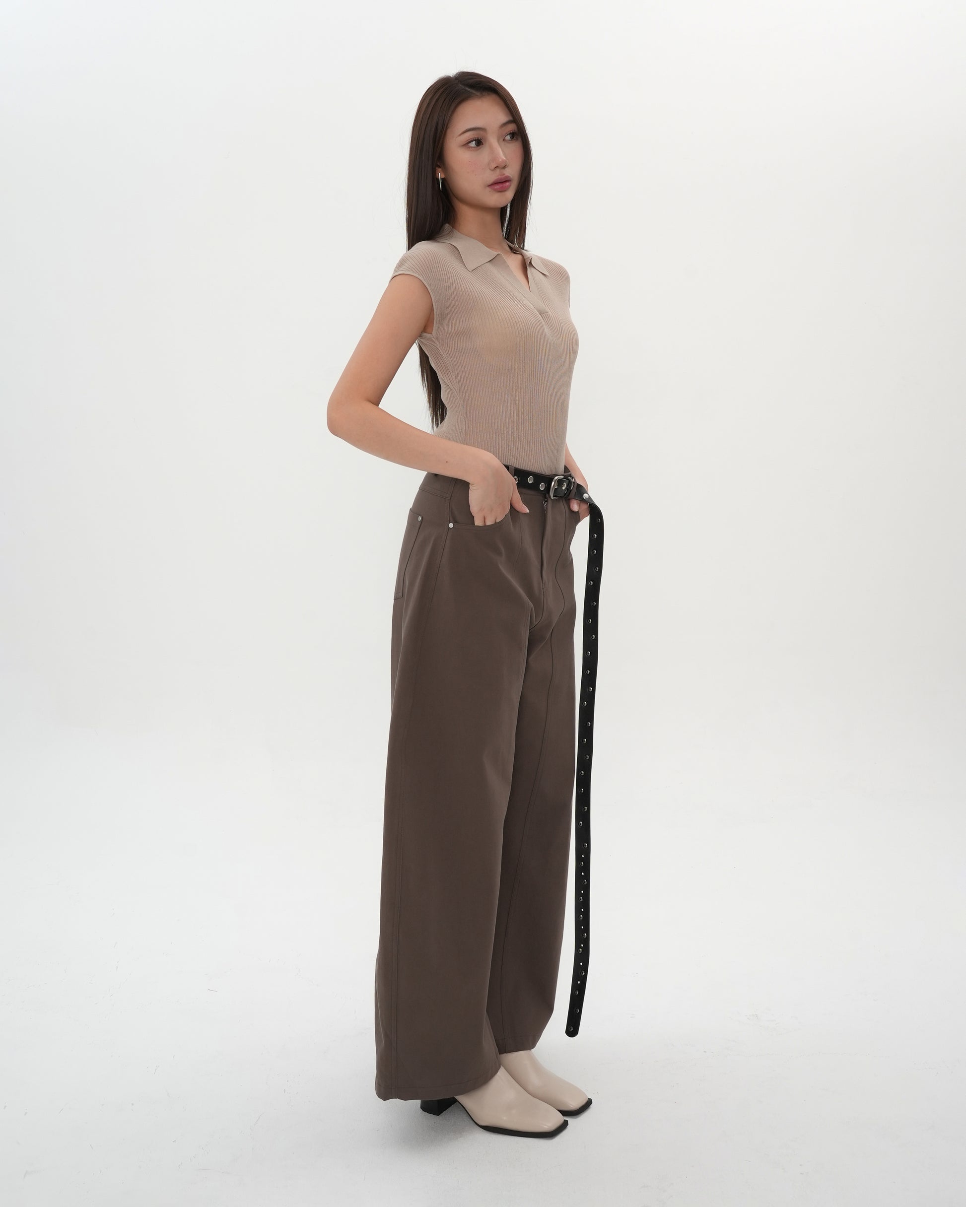 Belted Balloon Pants