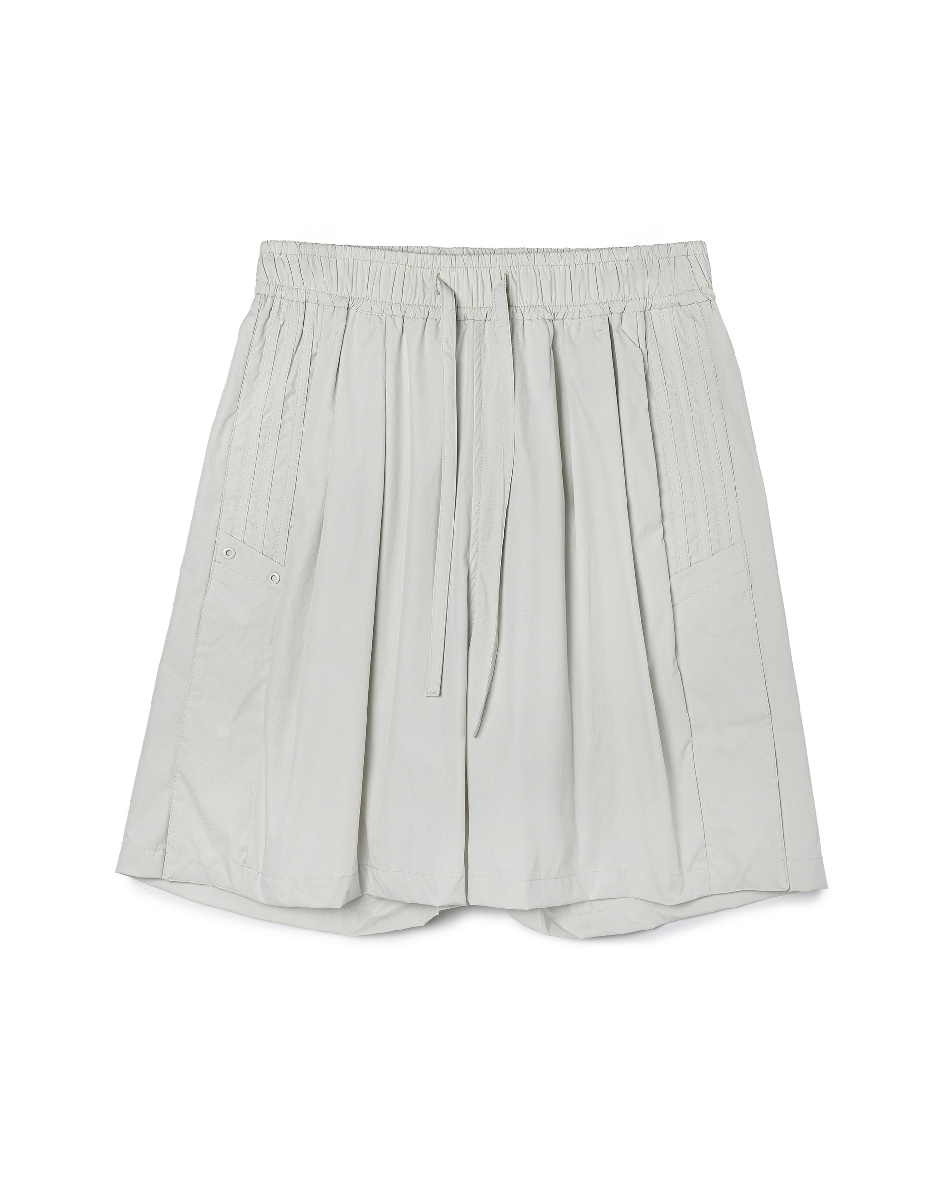 Drawstring Pleated Shorts