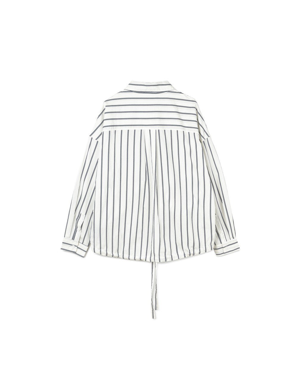 Pinstripe Drawstring Shirt