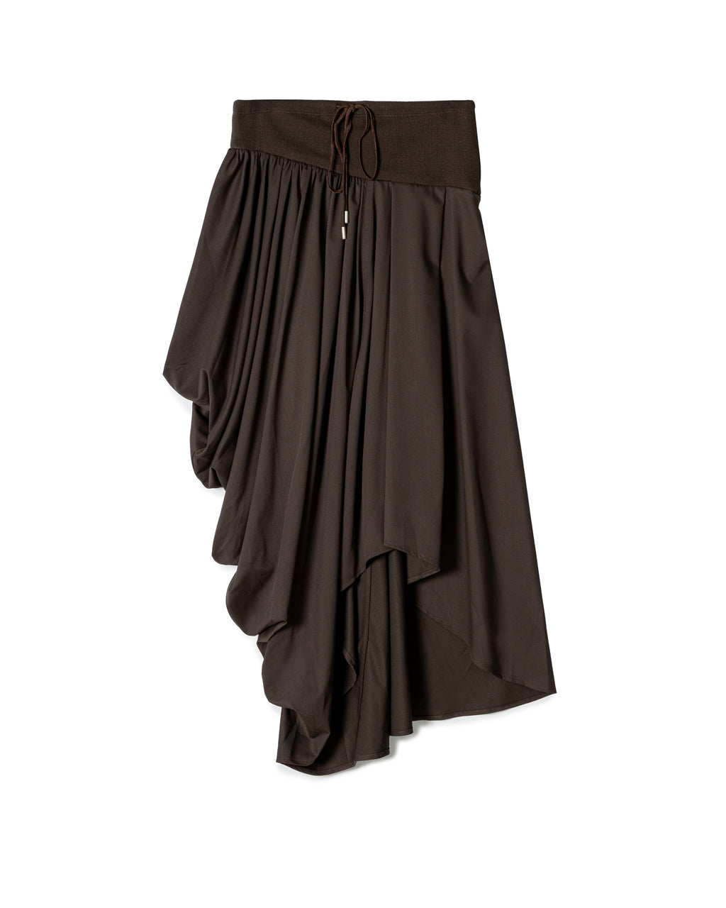 Fluid Drape Ruched Skirt