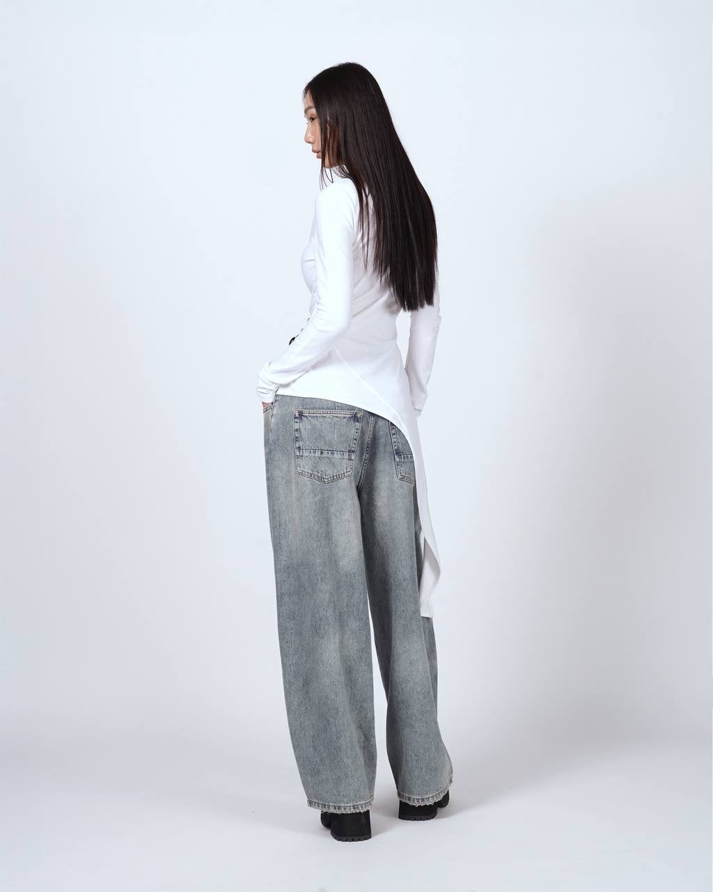 Deconstructed Long Sleeve Top