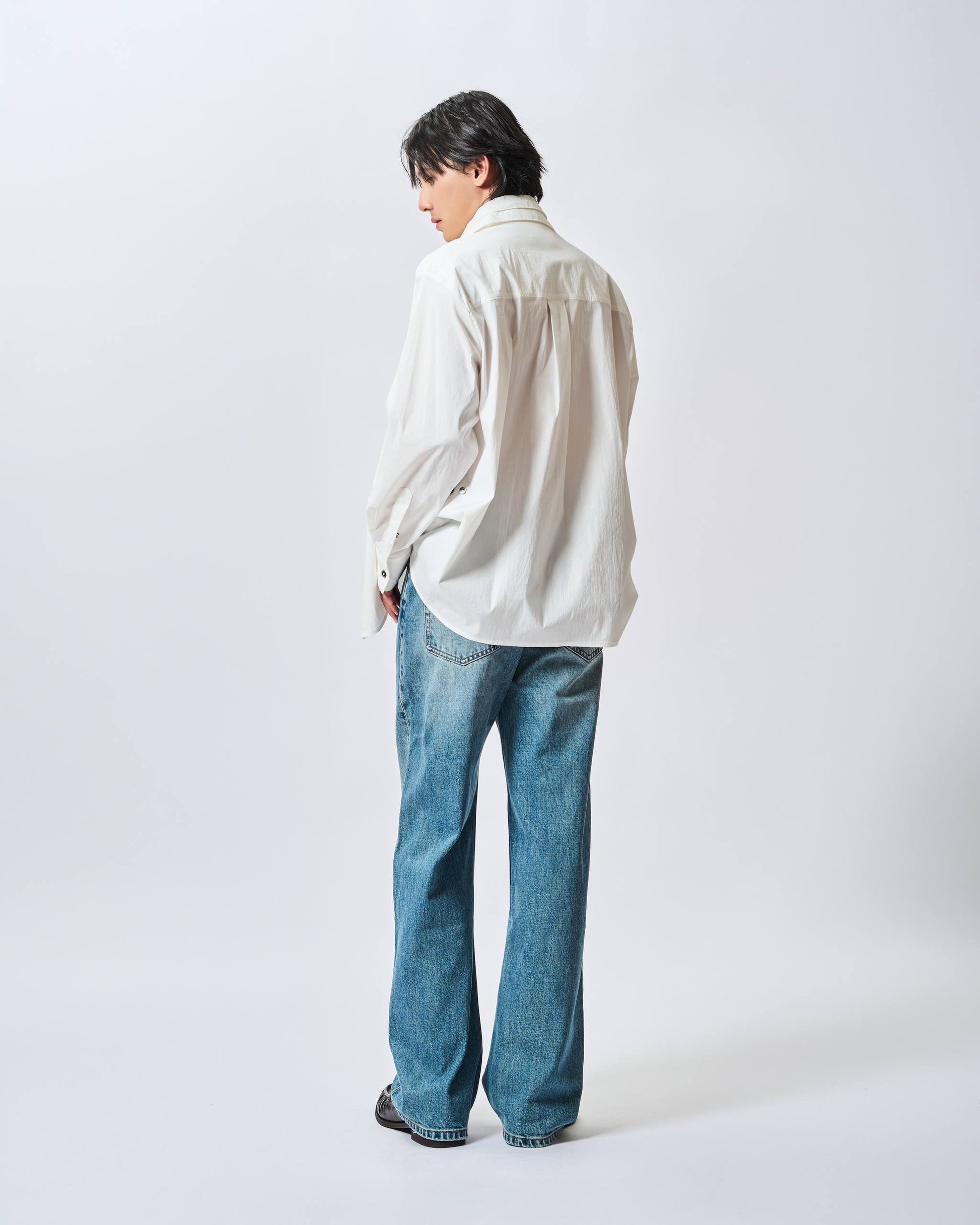 Poplin Button Oversized Shirt