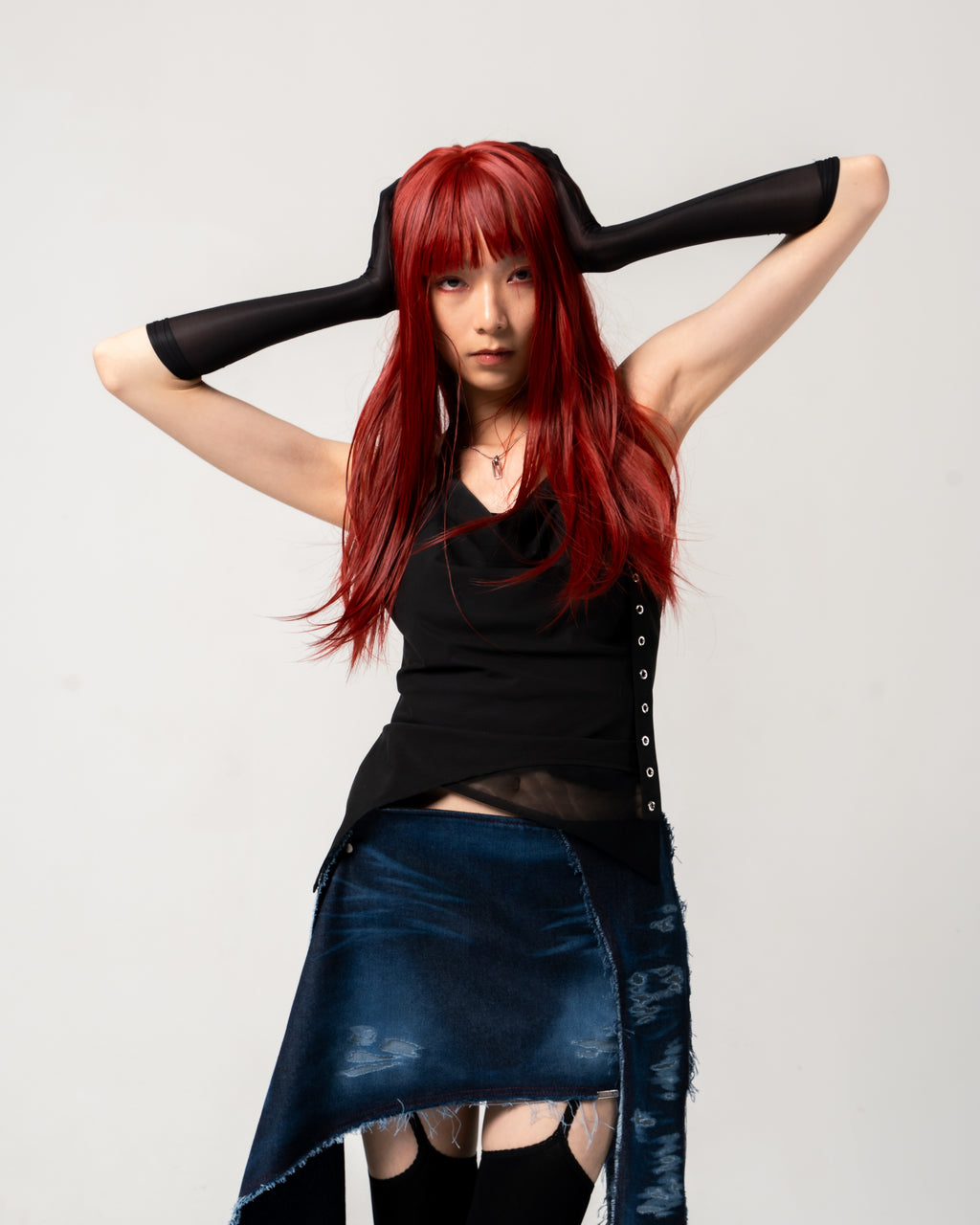 N E O CH.1 Punk Irregular Top