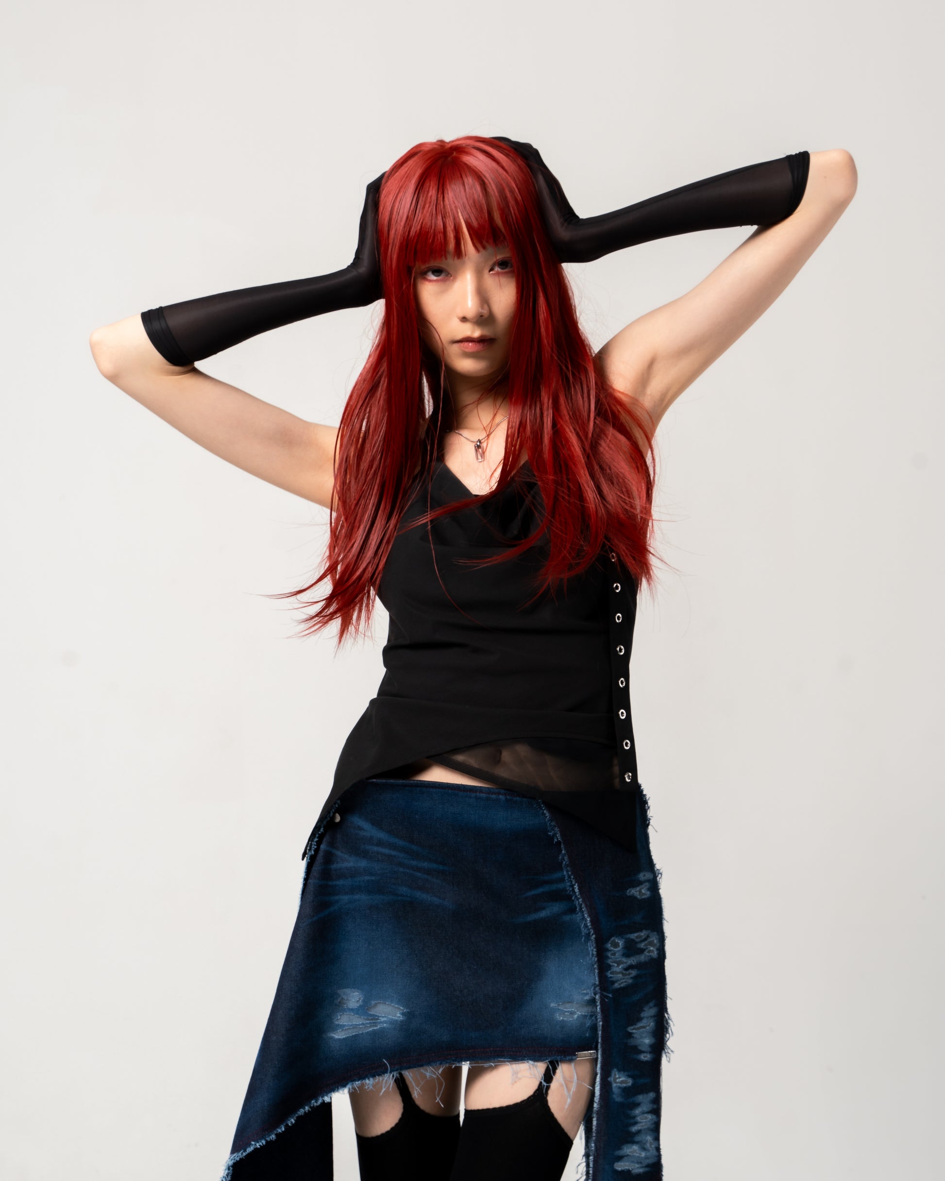 N E O CH.1 Punk Irregular Top