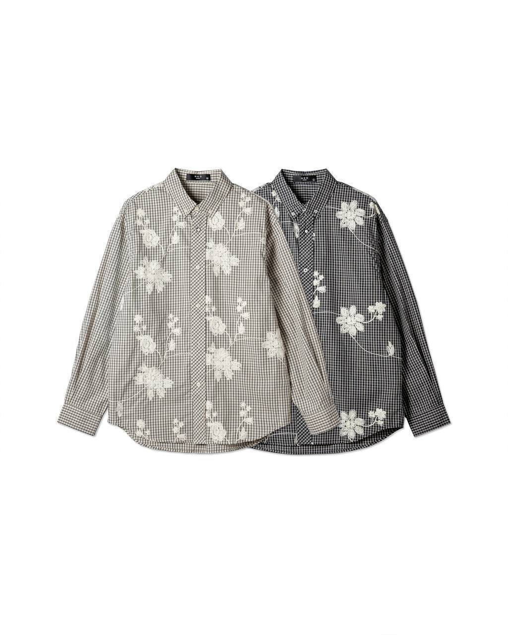 Embroidered Check Shirt