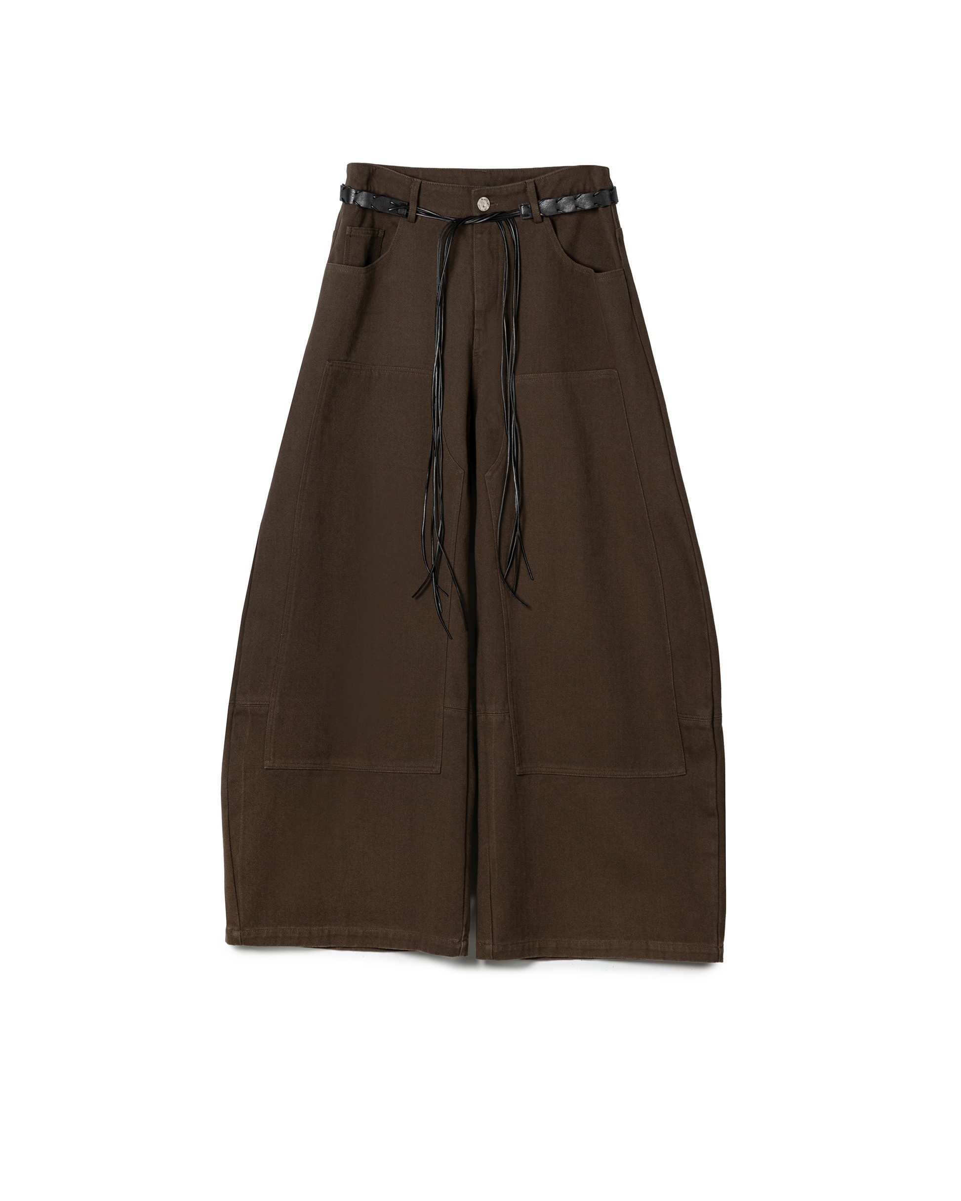 Belt Detail Wide Pants