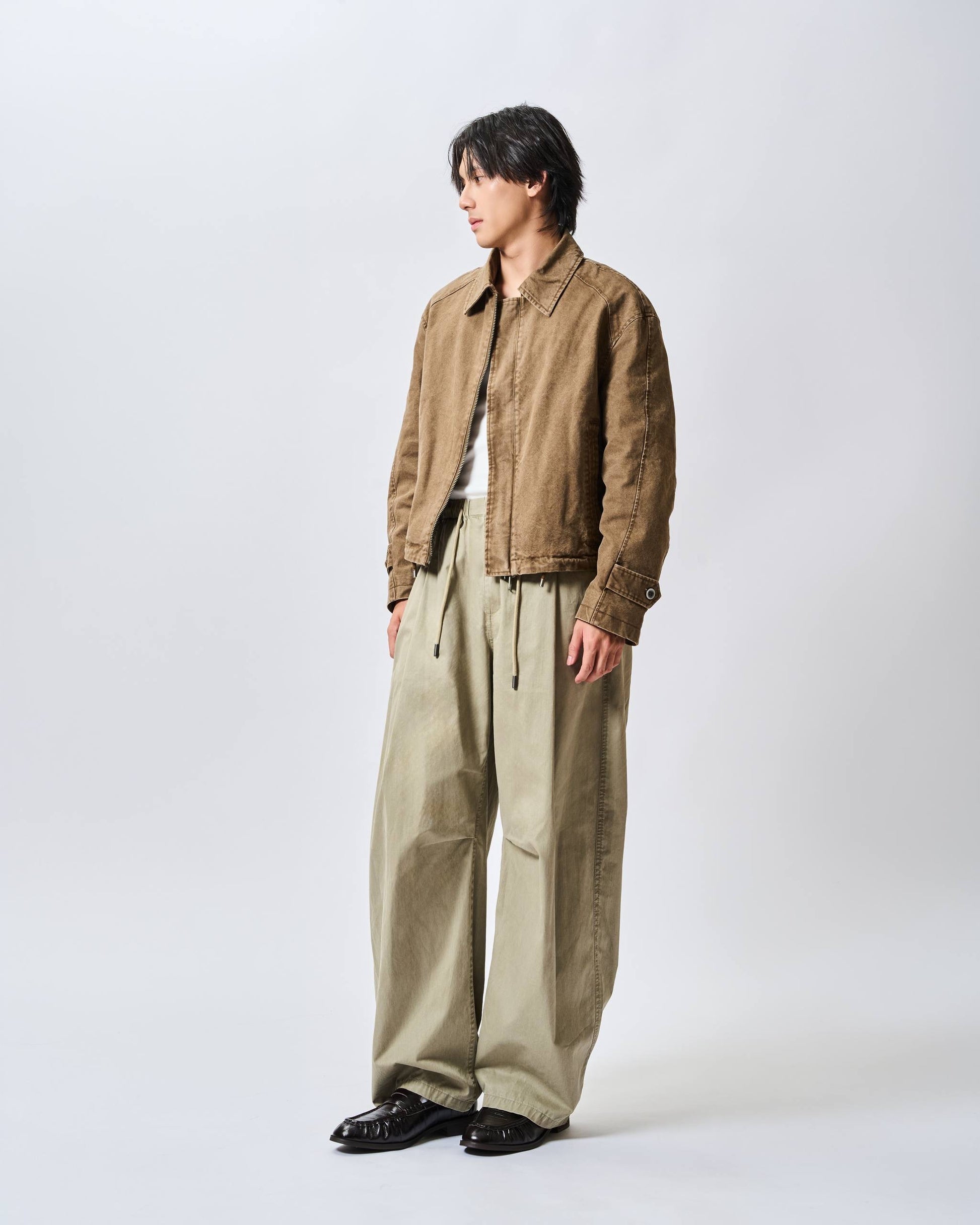 Washed Twill Workwear Jacket