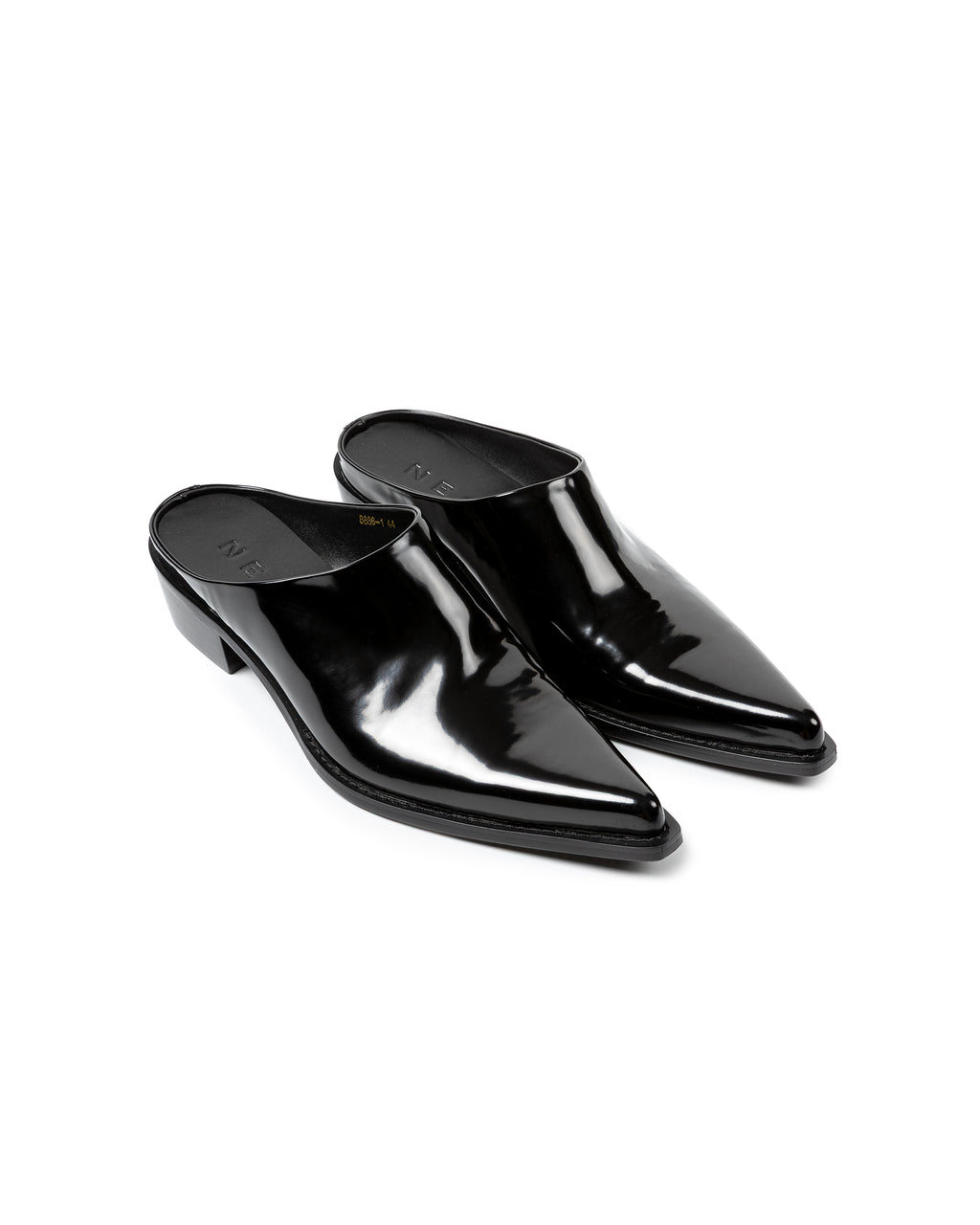 Patent Pointed-Toe Leather Mules