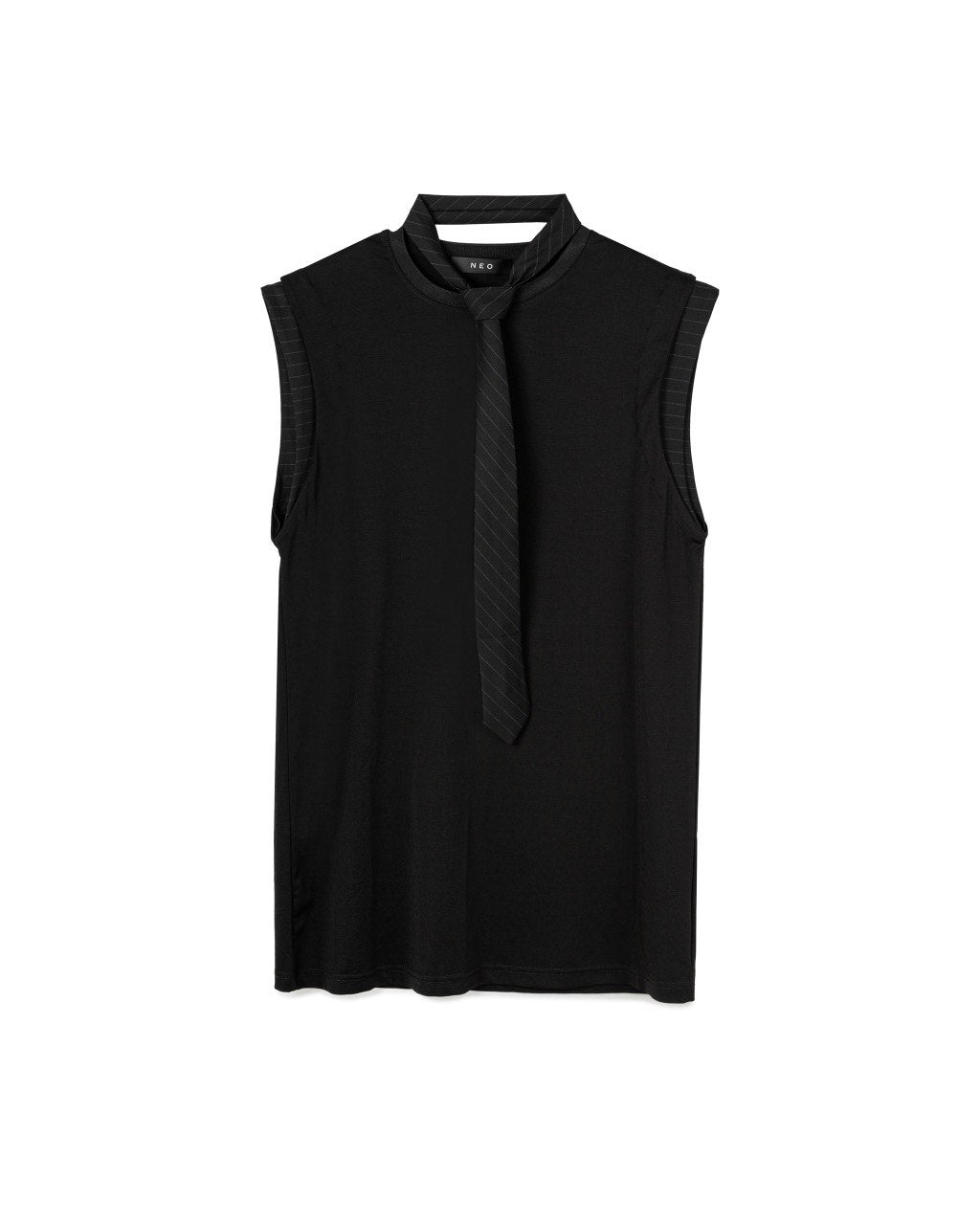 Soft Tie-Neck Sleeveless Top